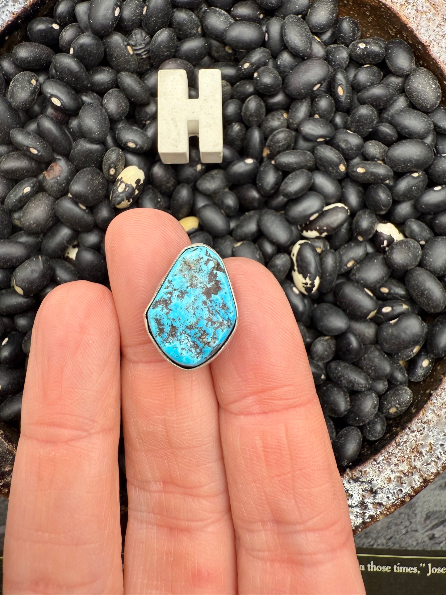 Turquoise Nugget Pendant on Hook