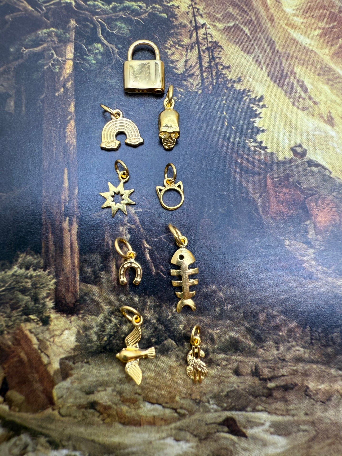 18k Gold Plated Charms