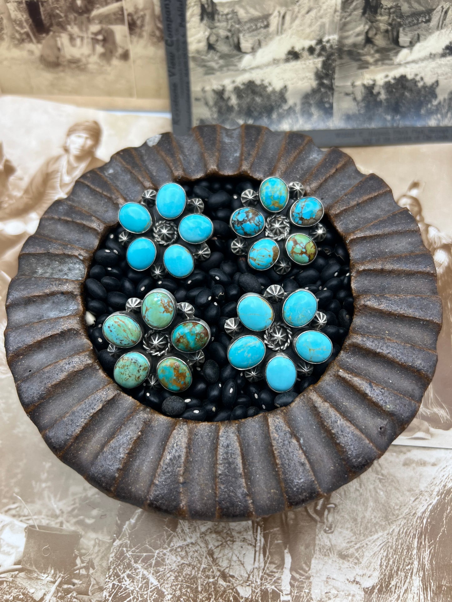 Sunflower Kingman Turquoise Ring