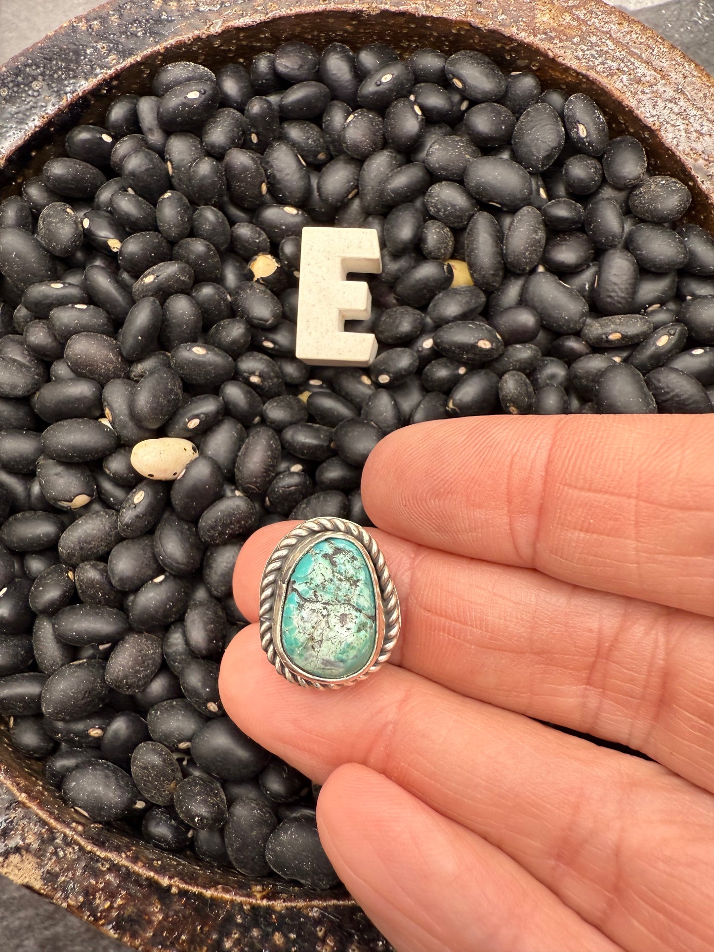 Turquoise Nugget Pendant on Hook