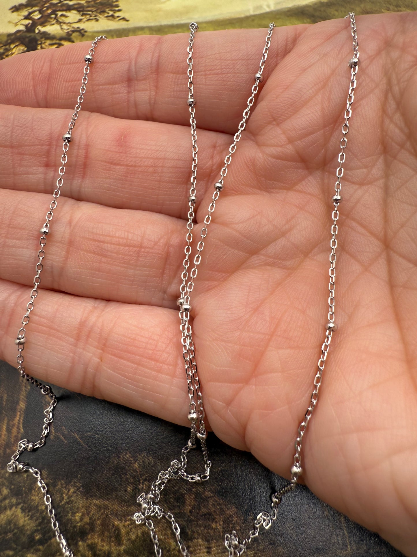Sterling Silver Satellite Chain