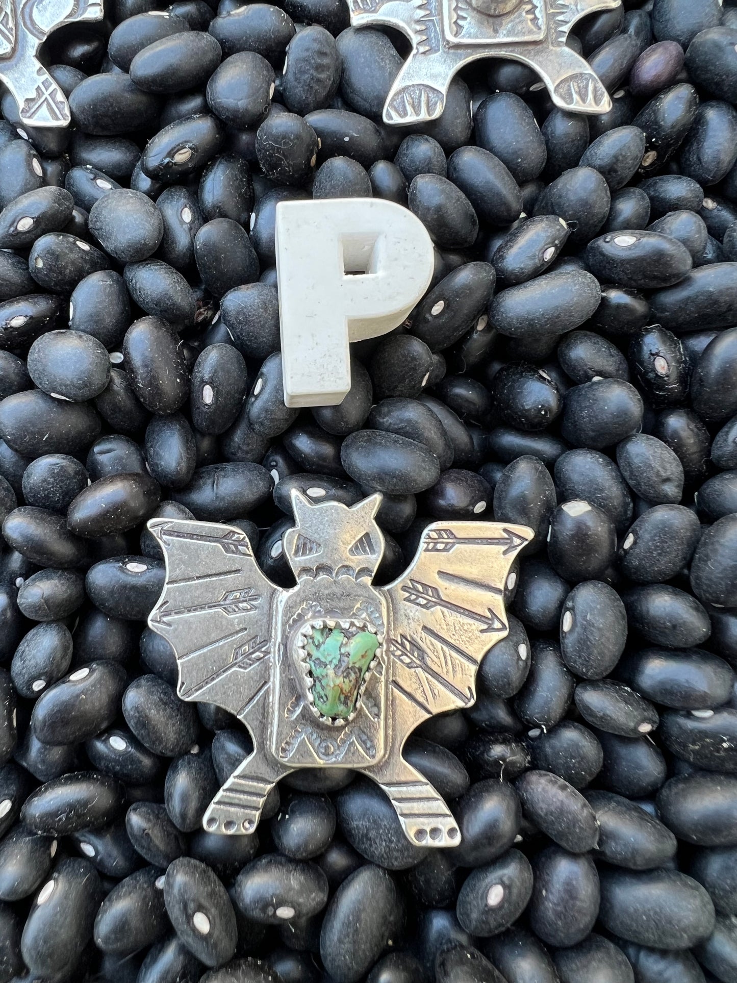 Turquoise Bat Pendant