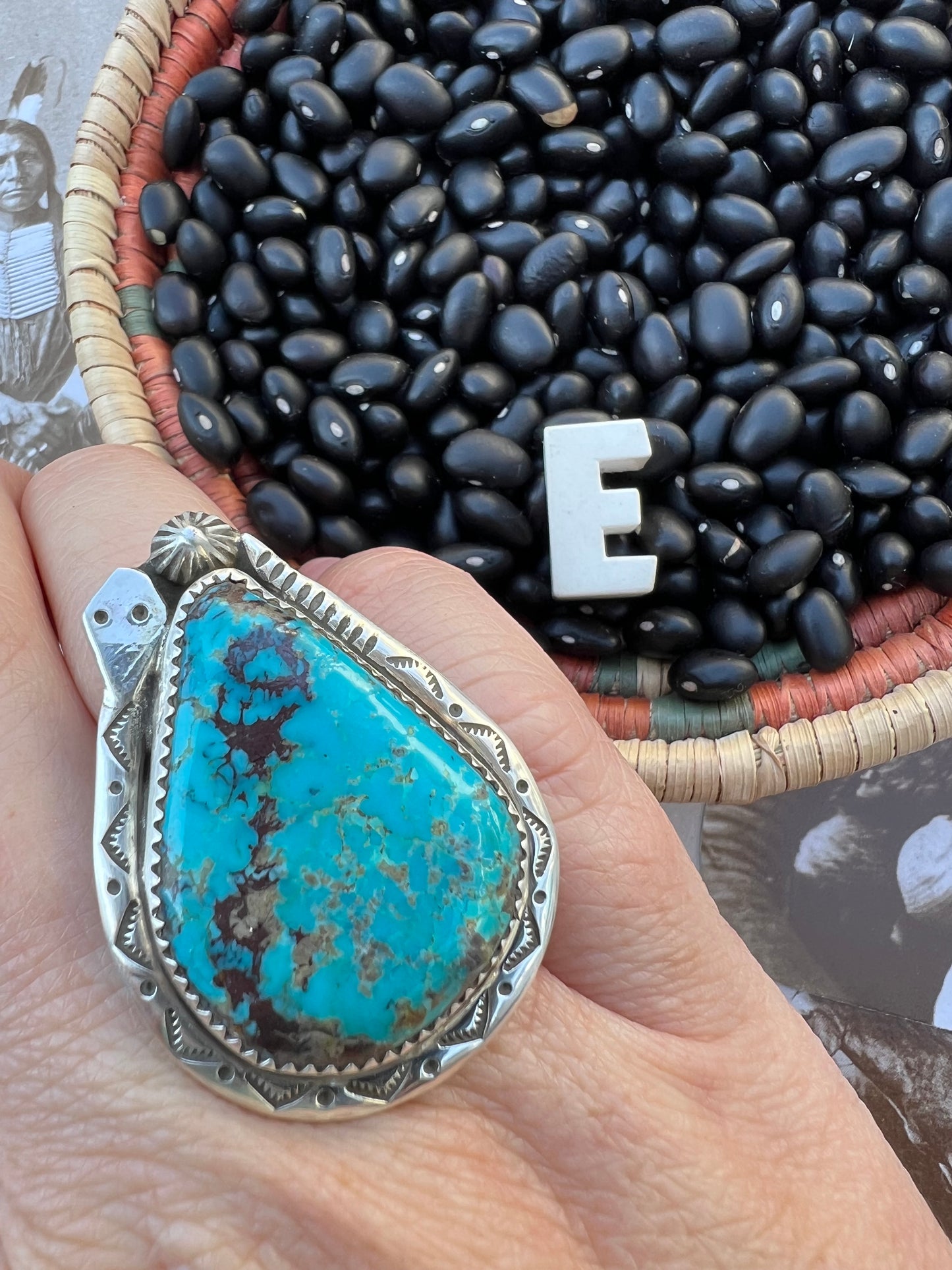 Large Turquoise Snake Ring