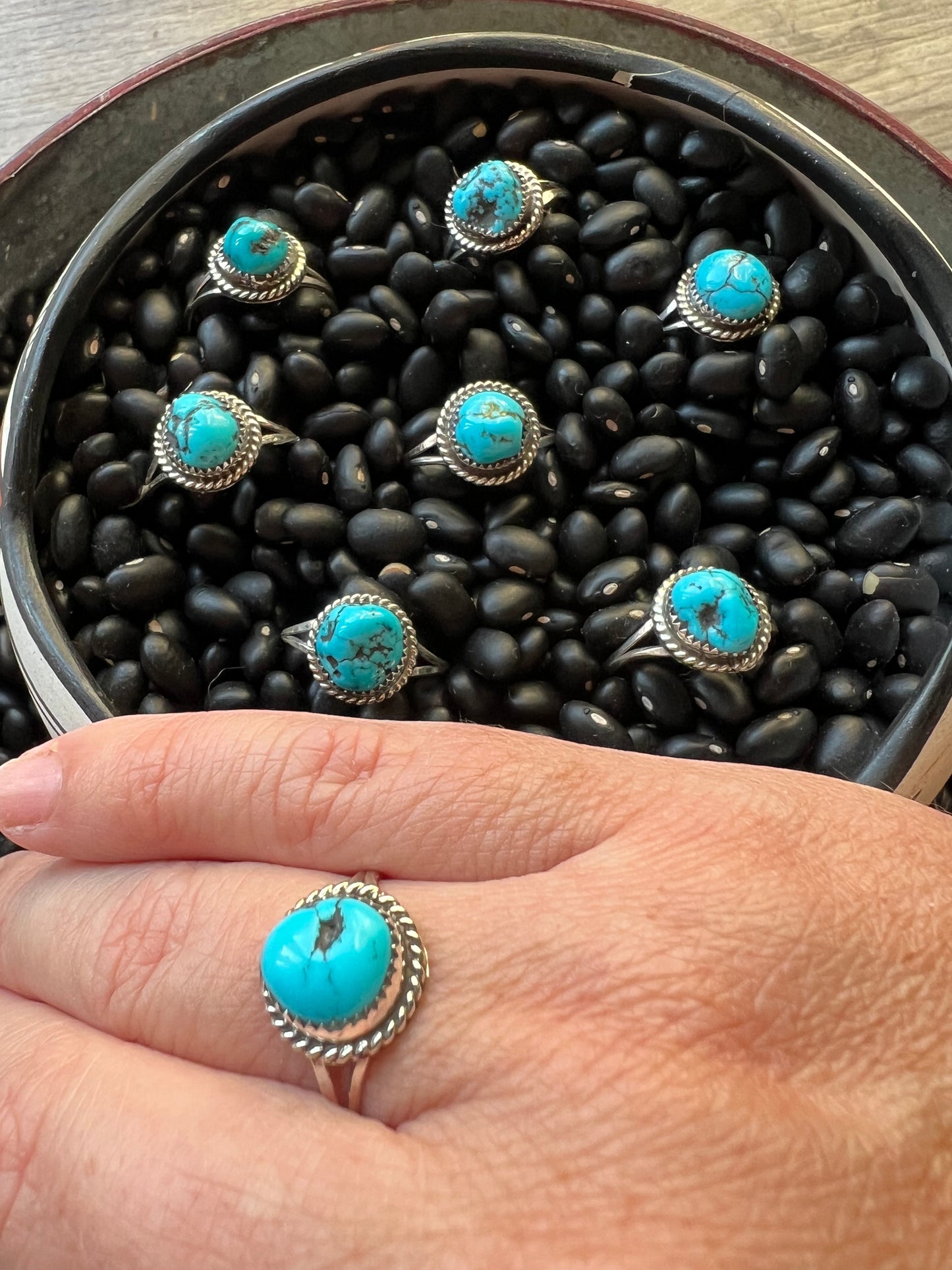 Nugget Ring with Rope Detail