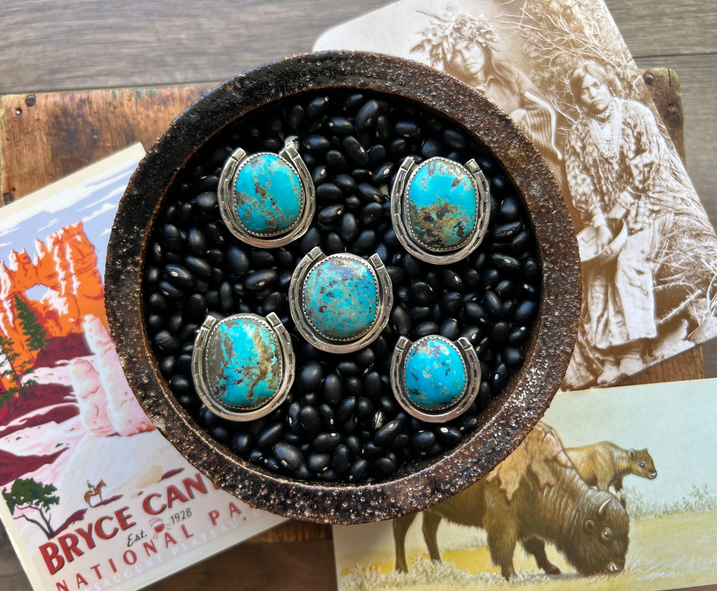Turquoise HorseShoe Ring