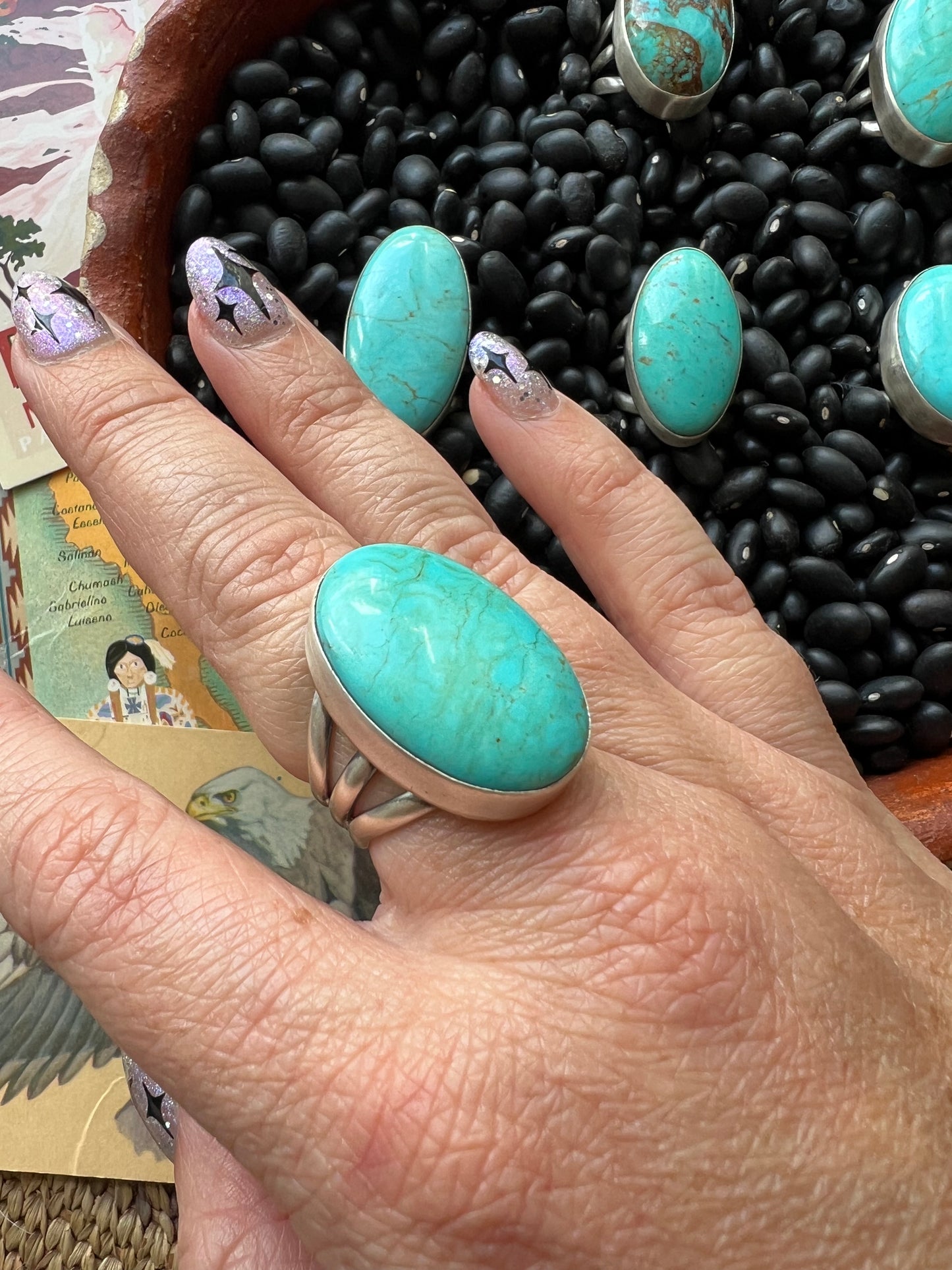Turquoise Globe Ring