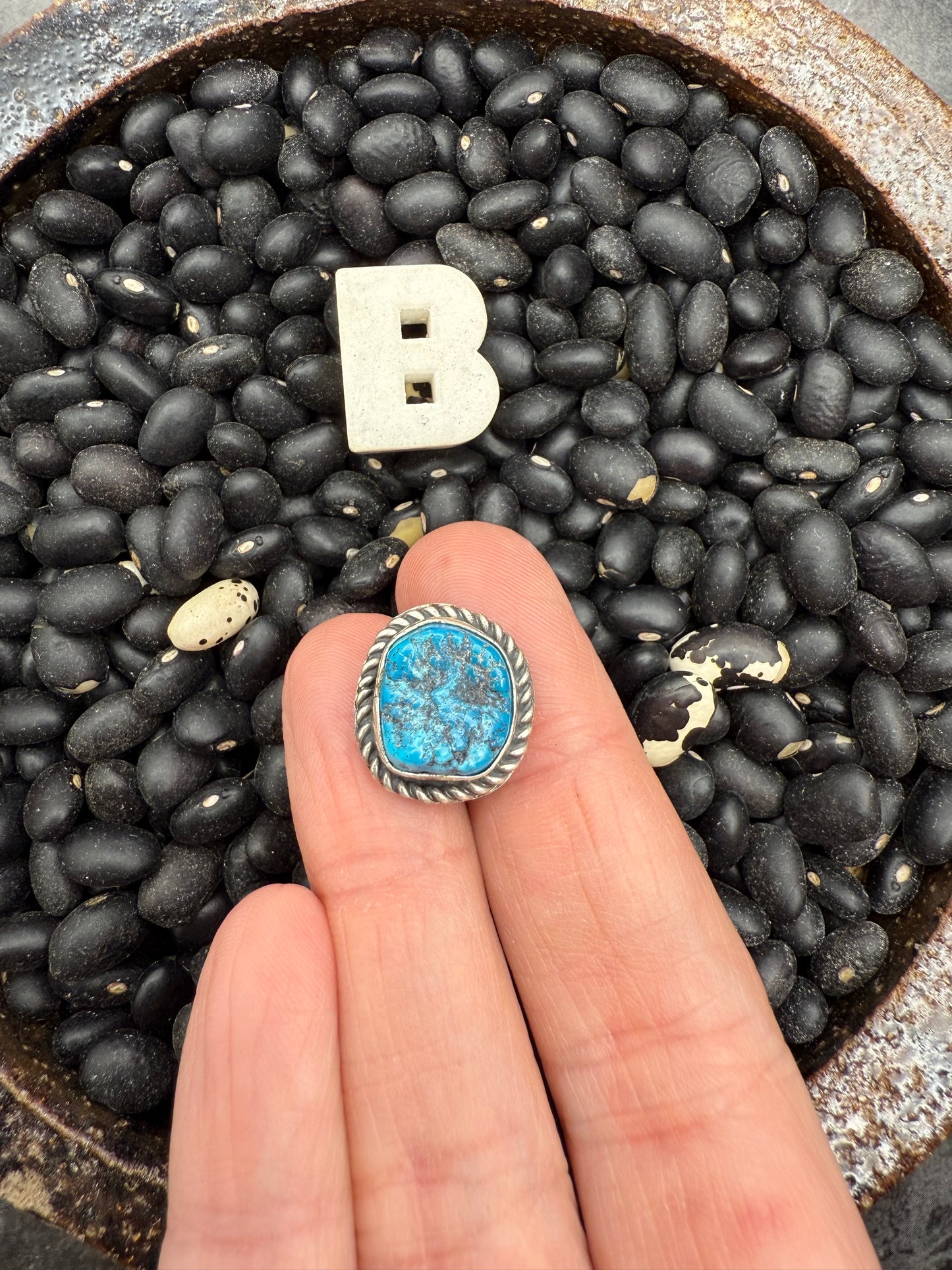 Turquoise Nugget Pendant on Hook