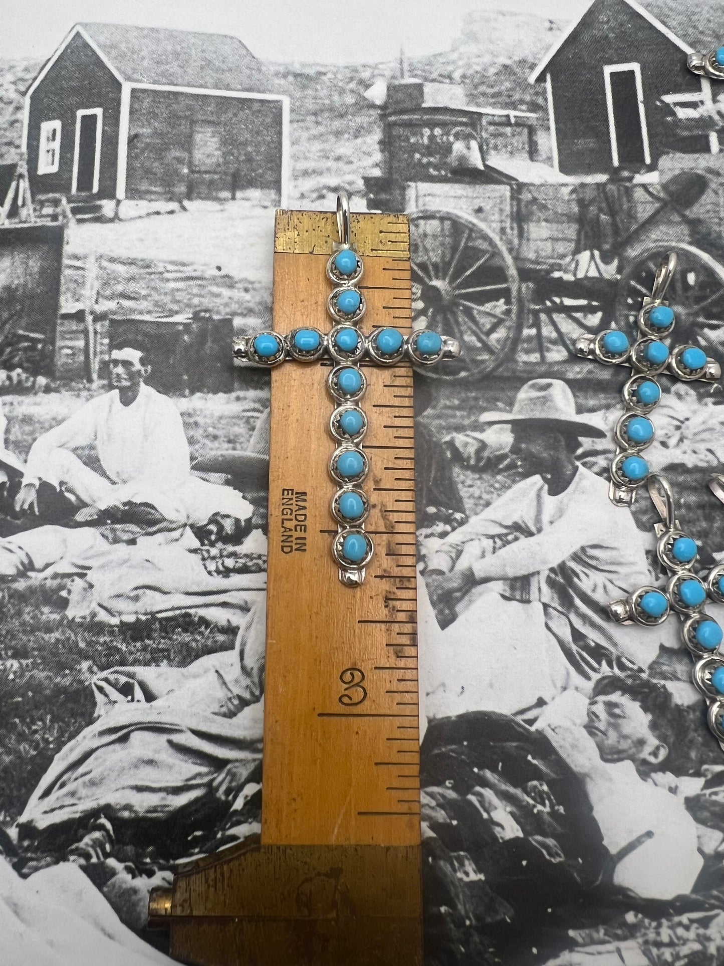 Turquoise Cross Pendant