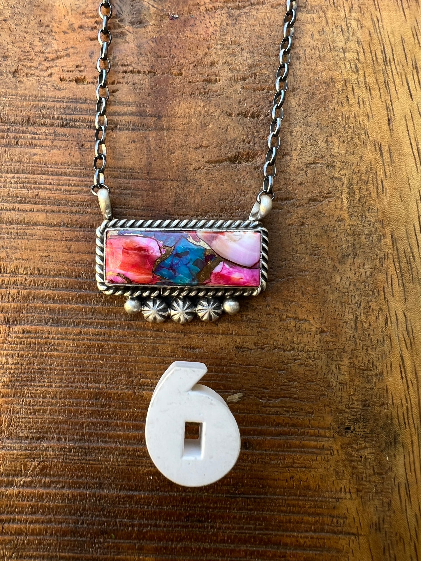 Turquoise Fancy Bar Necklace