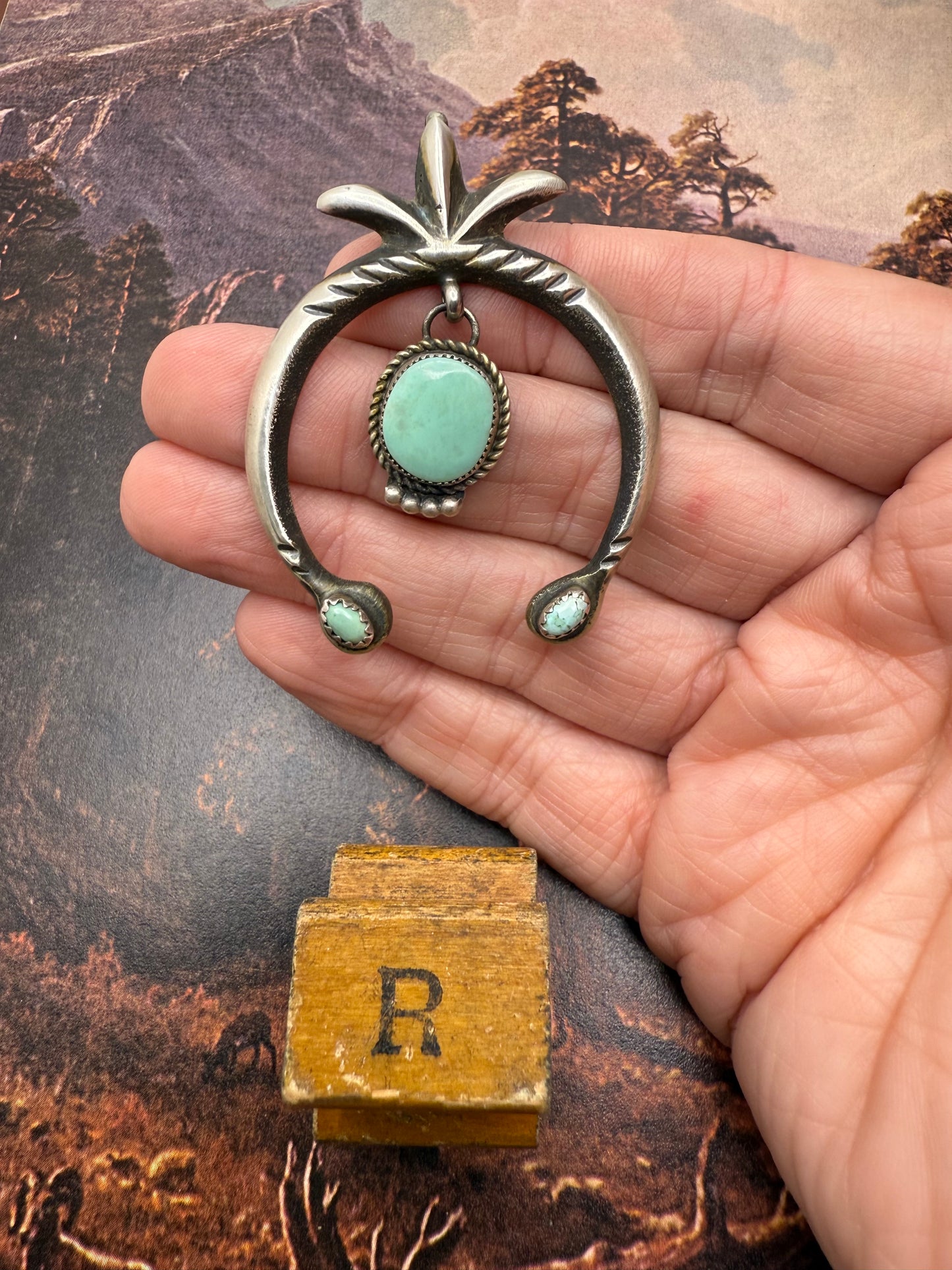 Turquoise Naja Pendant