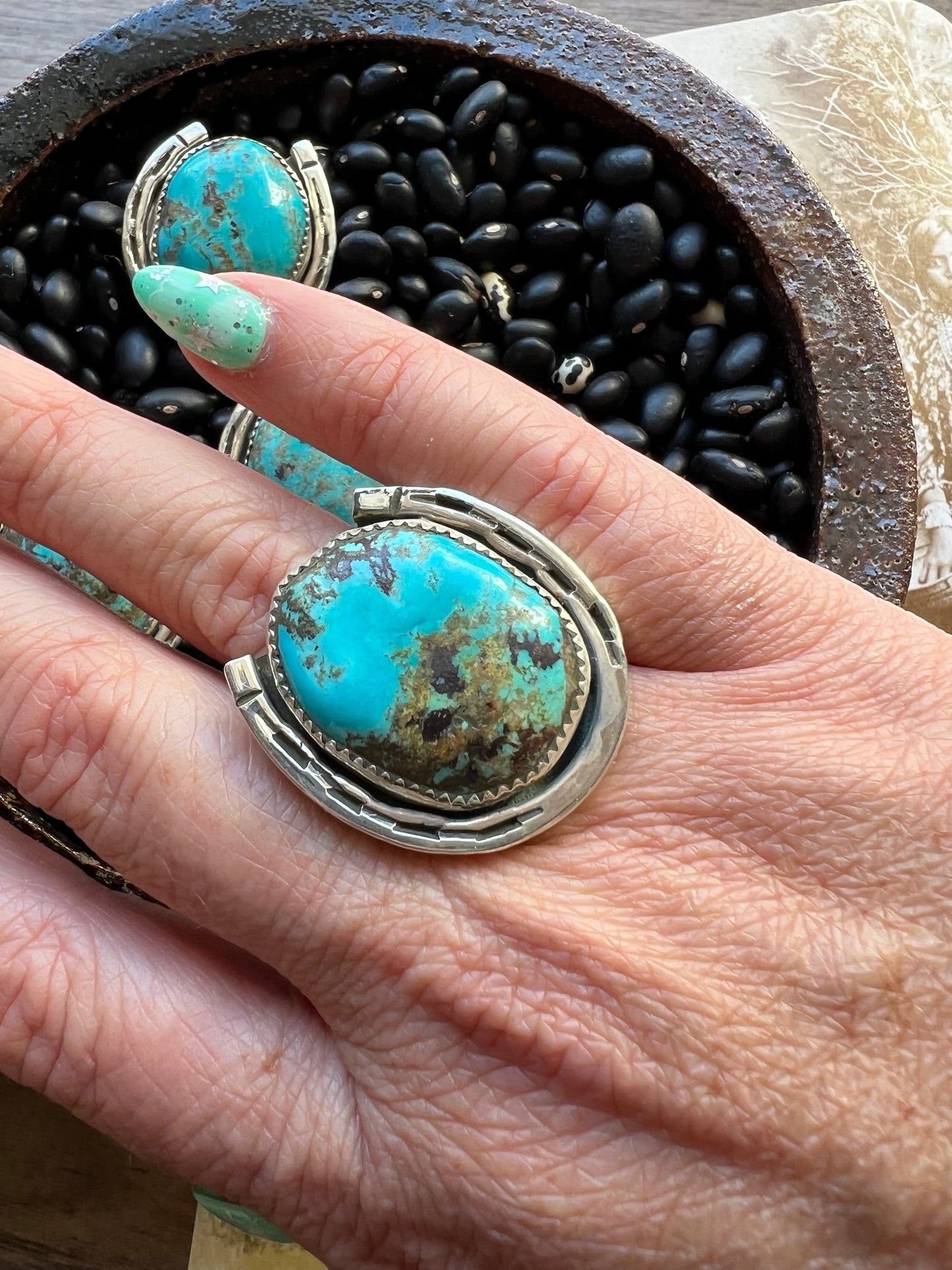 Turquoise HorseShoe Ring