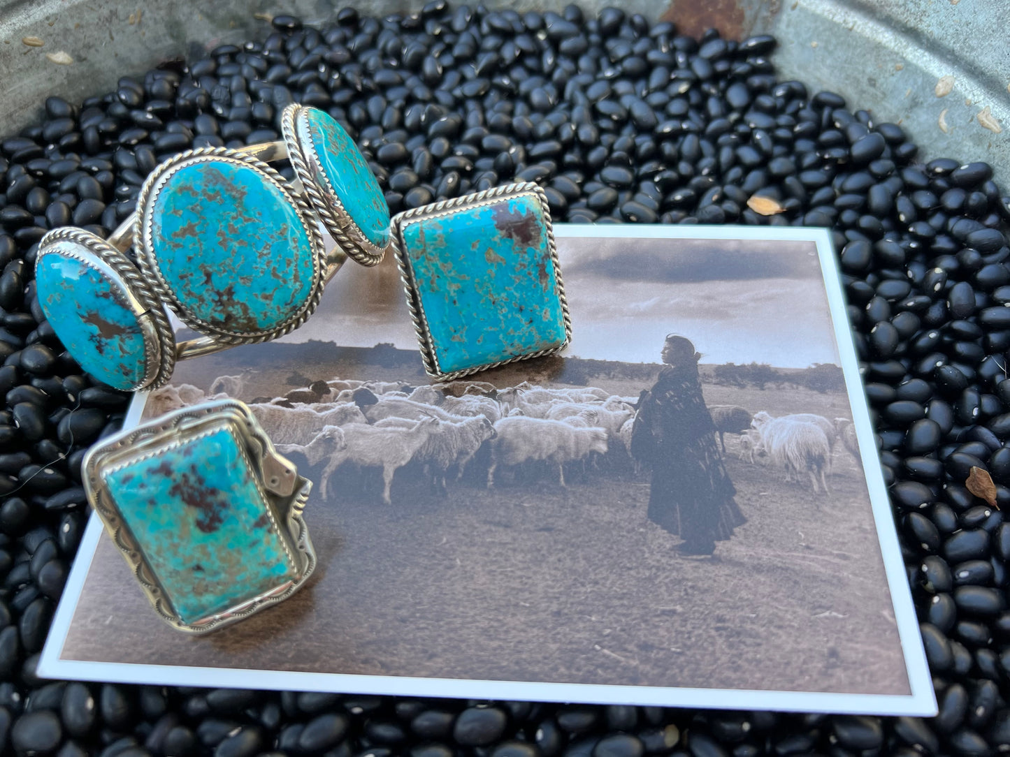 Large Turquoise Snake Ring