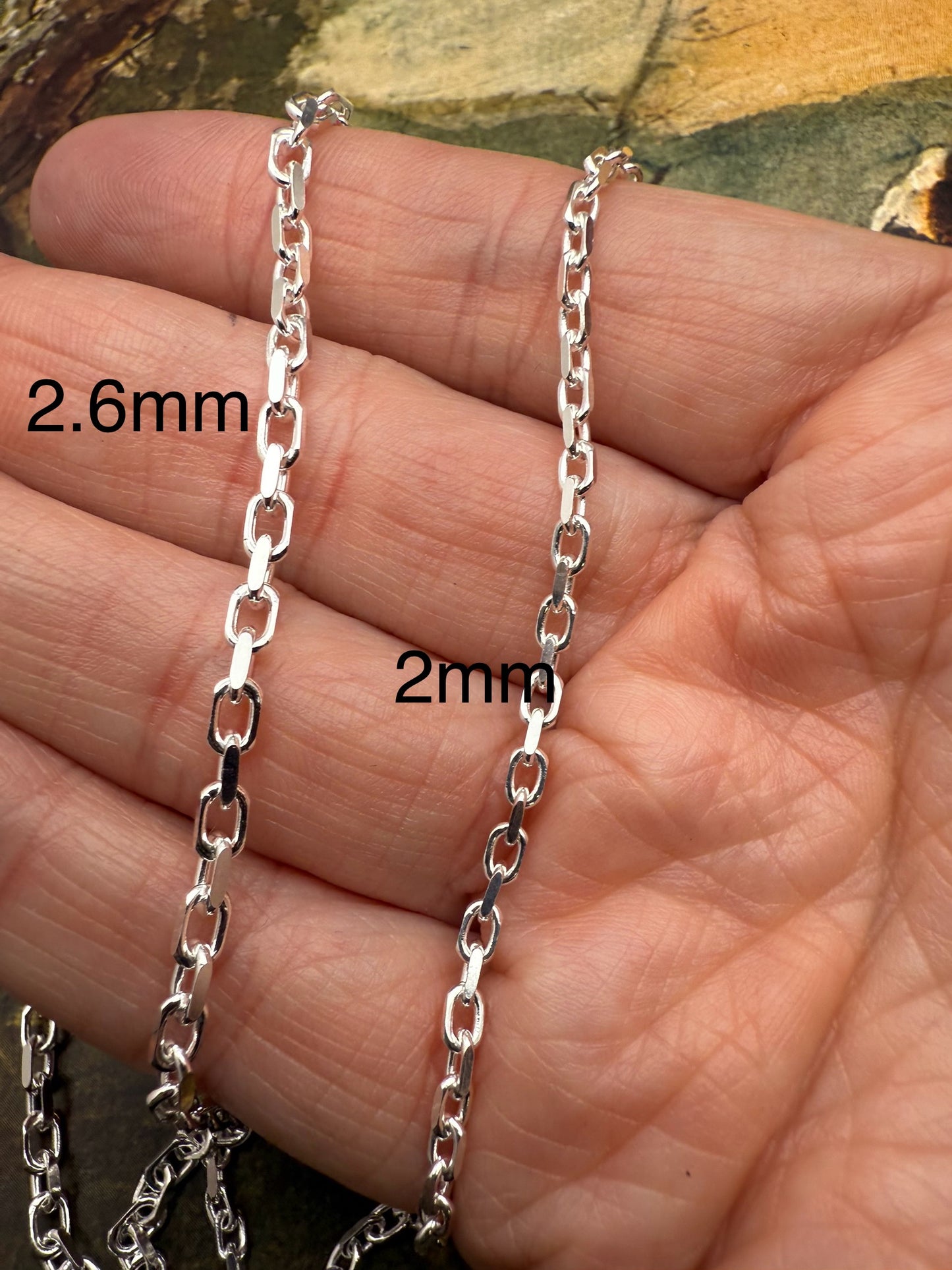 Diamond Cut Forzatina chain 2mm