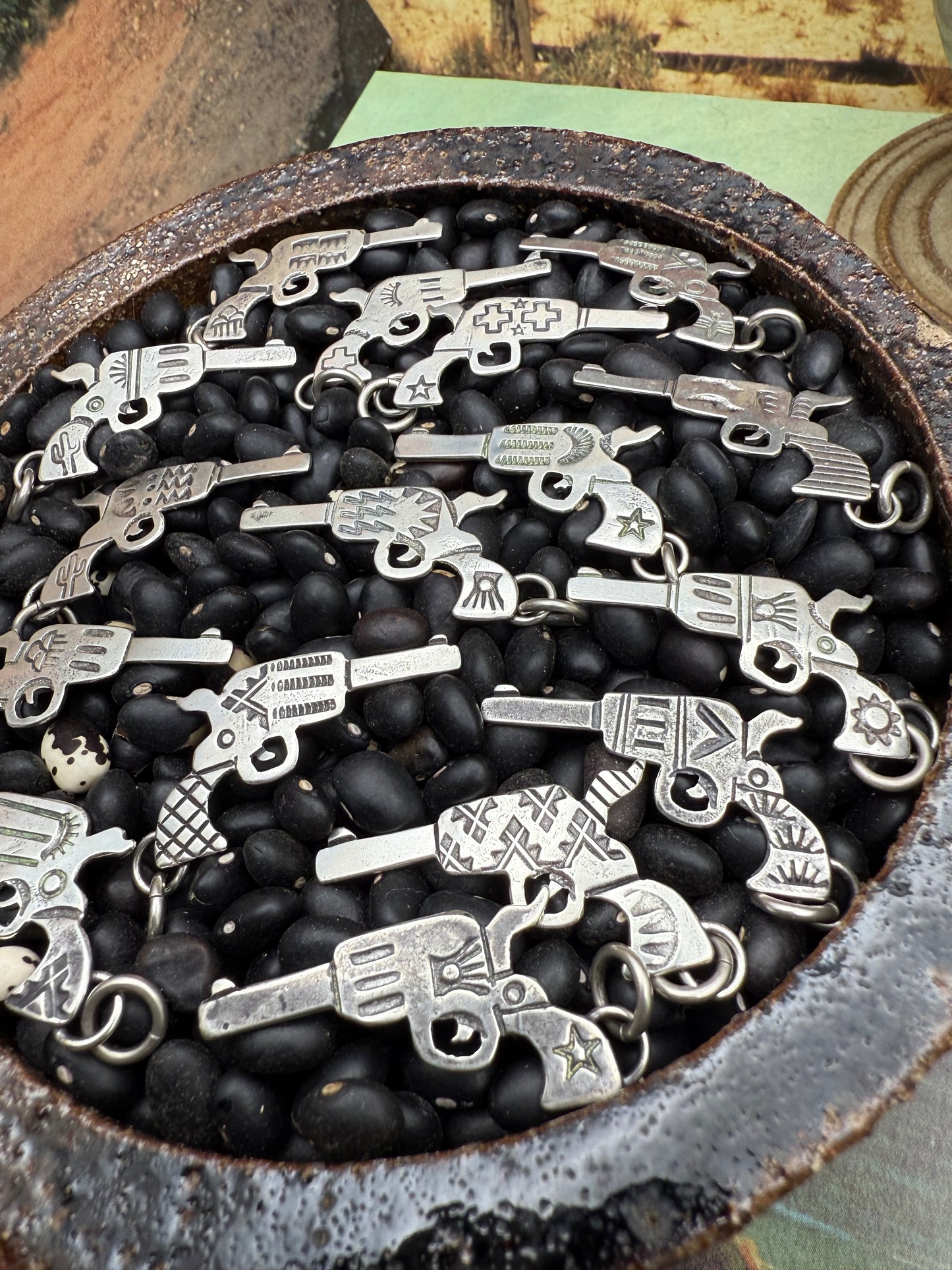 Handmade Pistol Charm