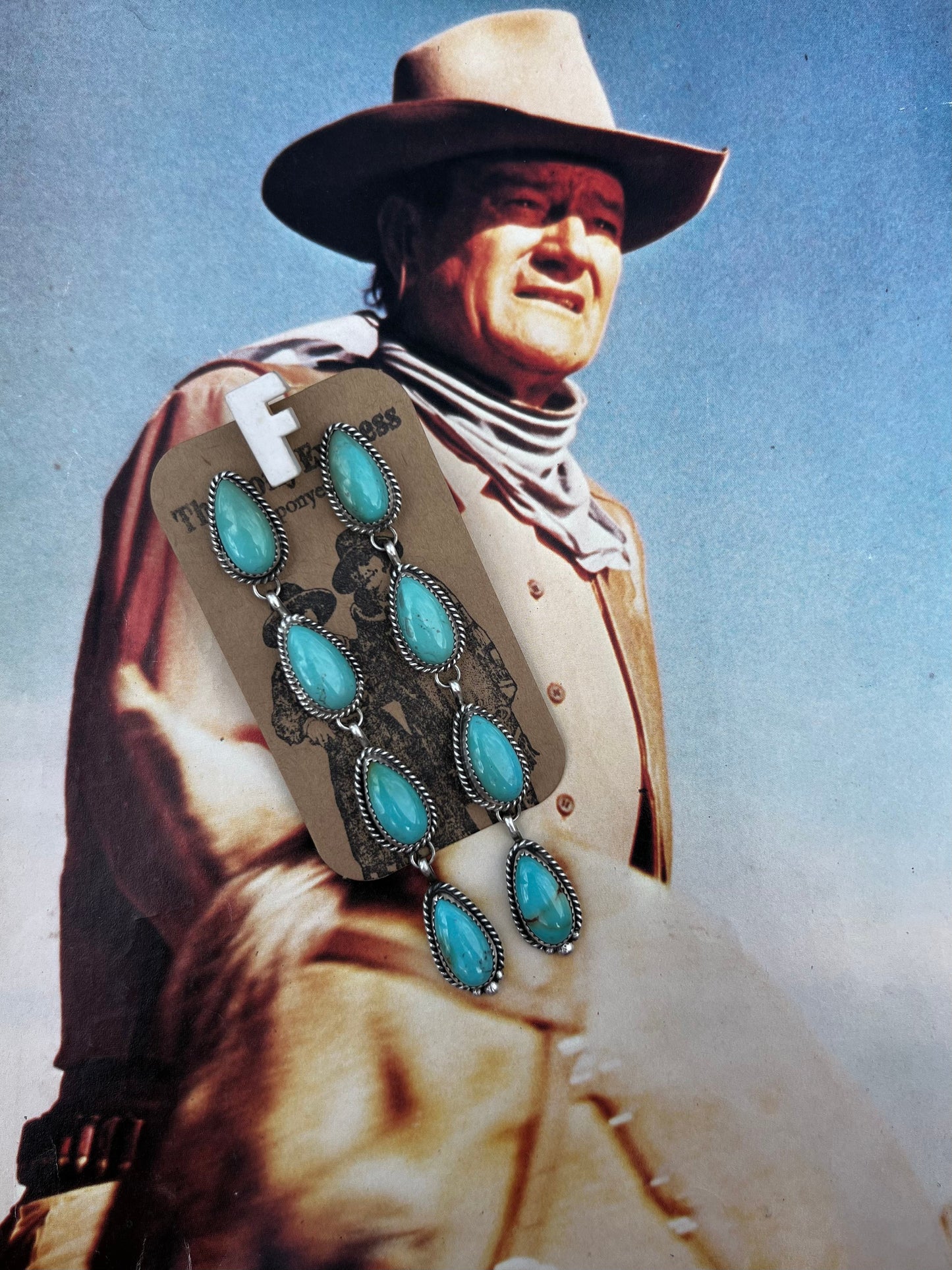 Turquoise 4 Tear Drop Earring
