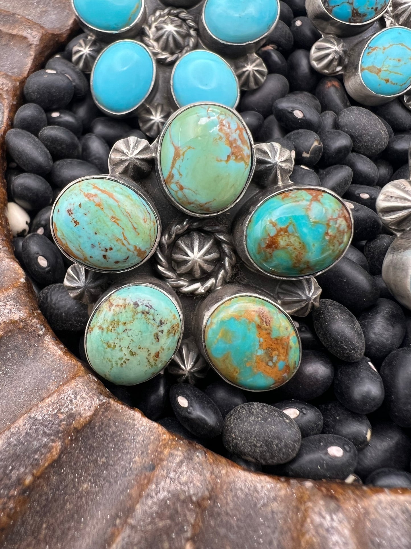 Sunflower Kingman Turquoise Ring