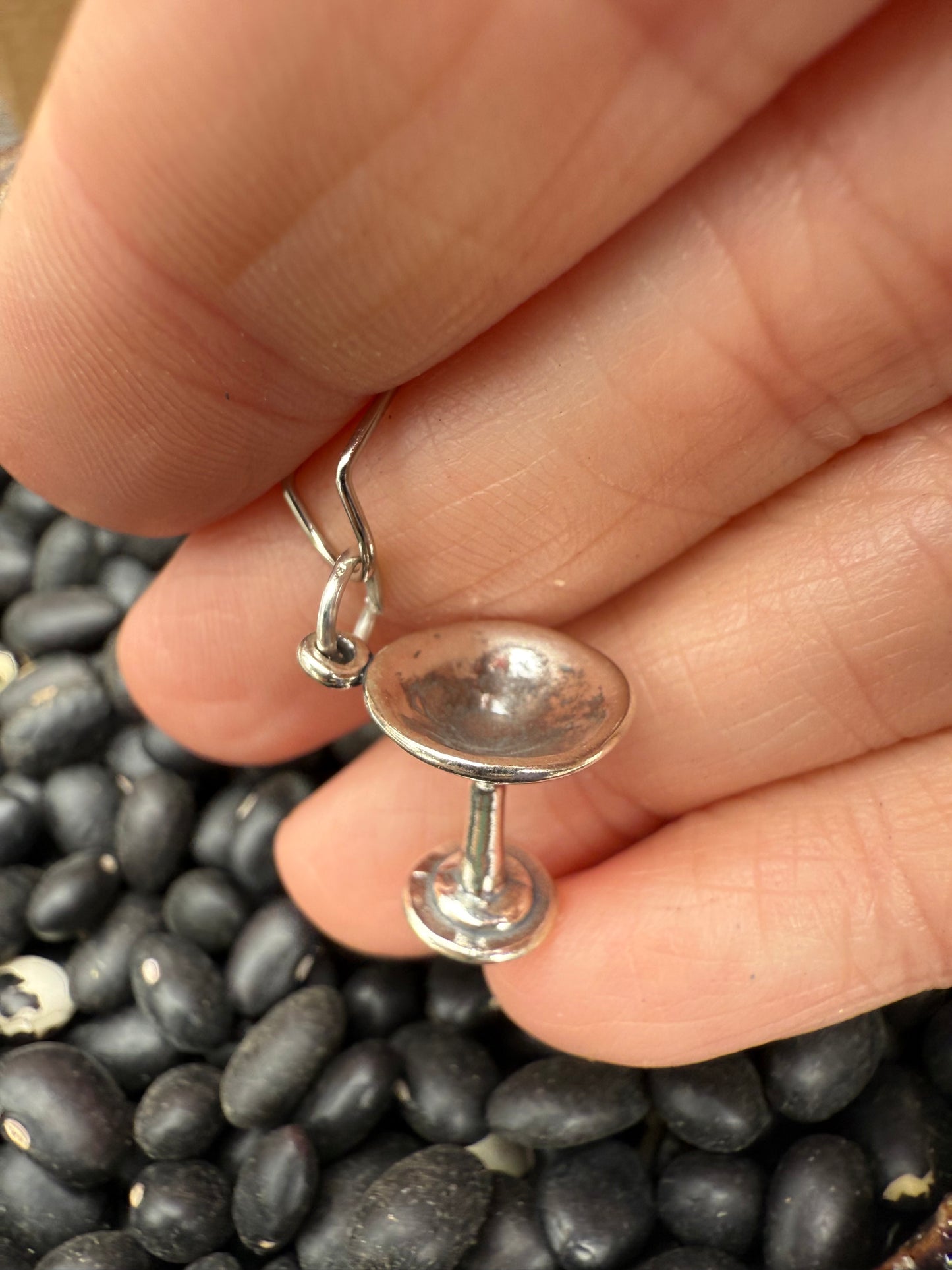 Martini Glass Sterling Silver Charm