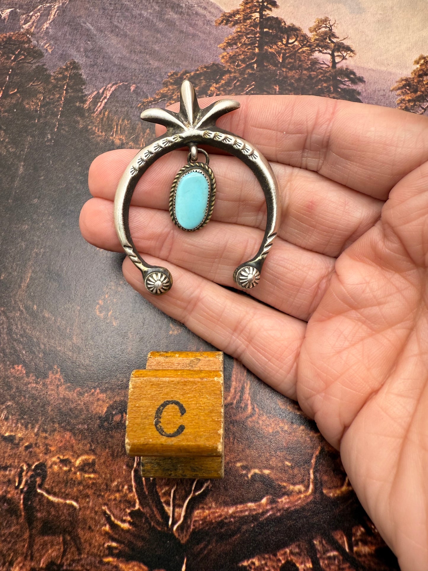 Turquoise Naja Pendant