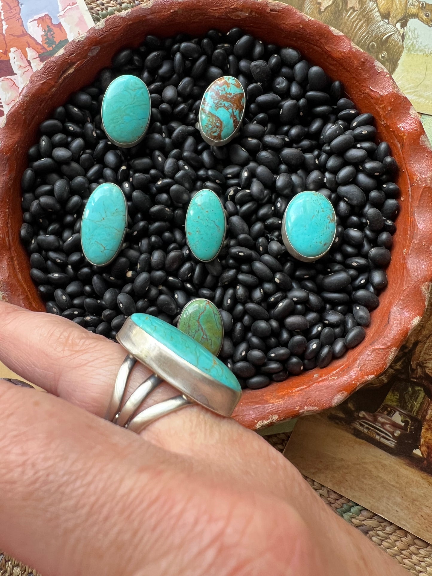 Turquoise Globe Ring