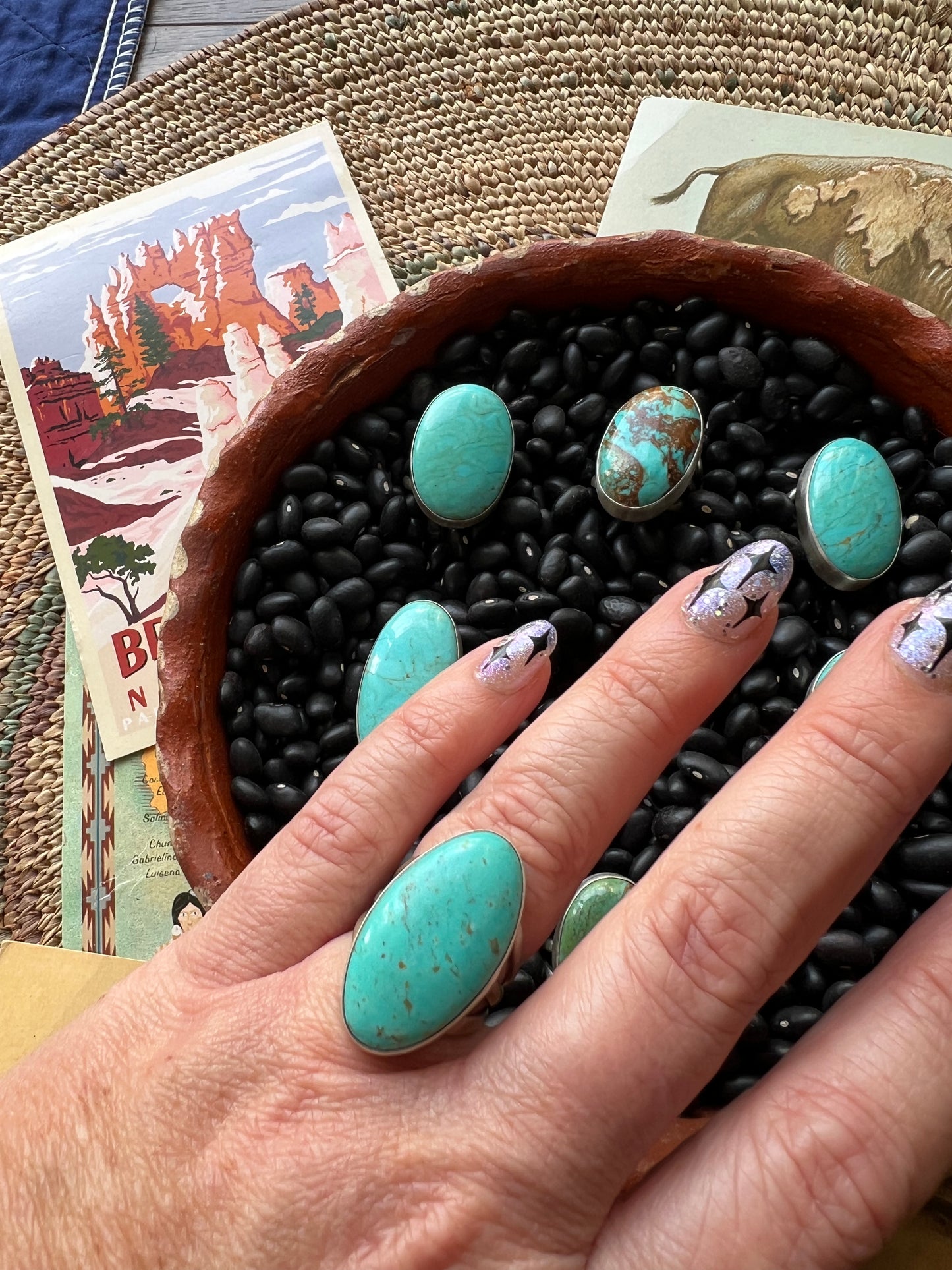 Turquoise Globe Ring