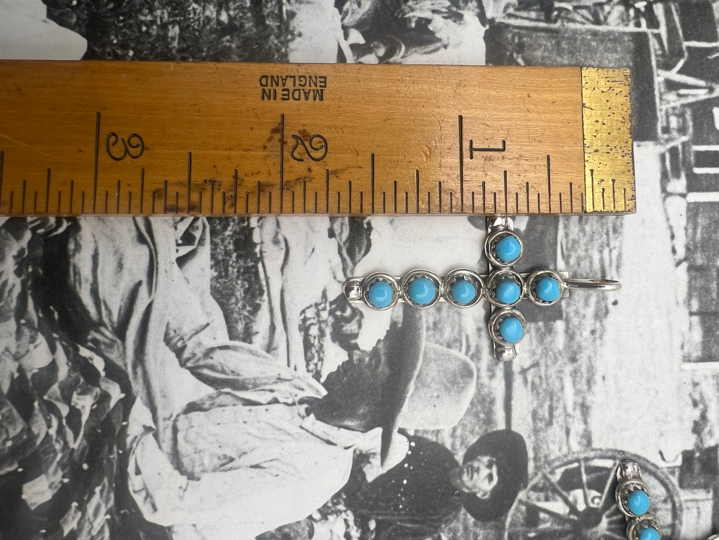 Turquoise Cross Pendant