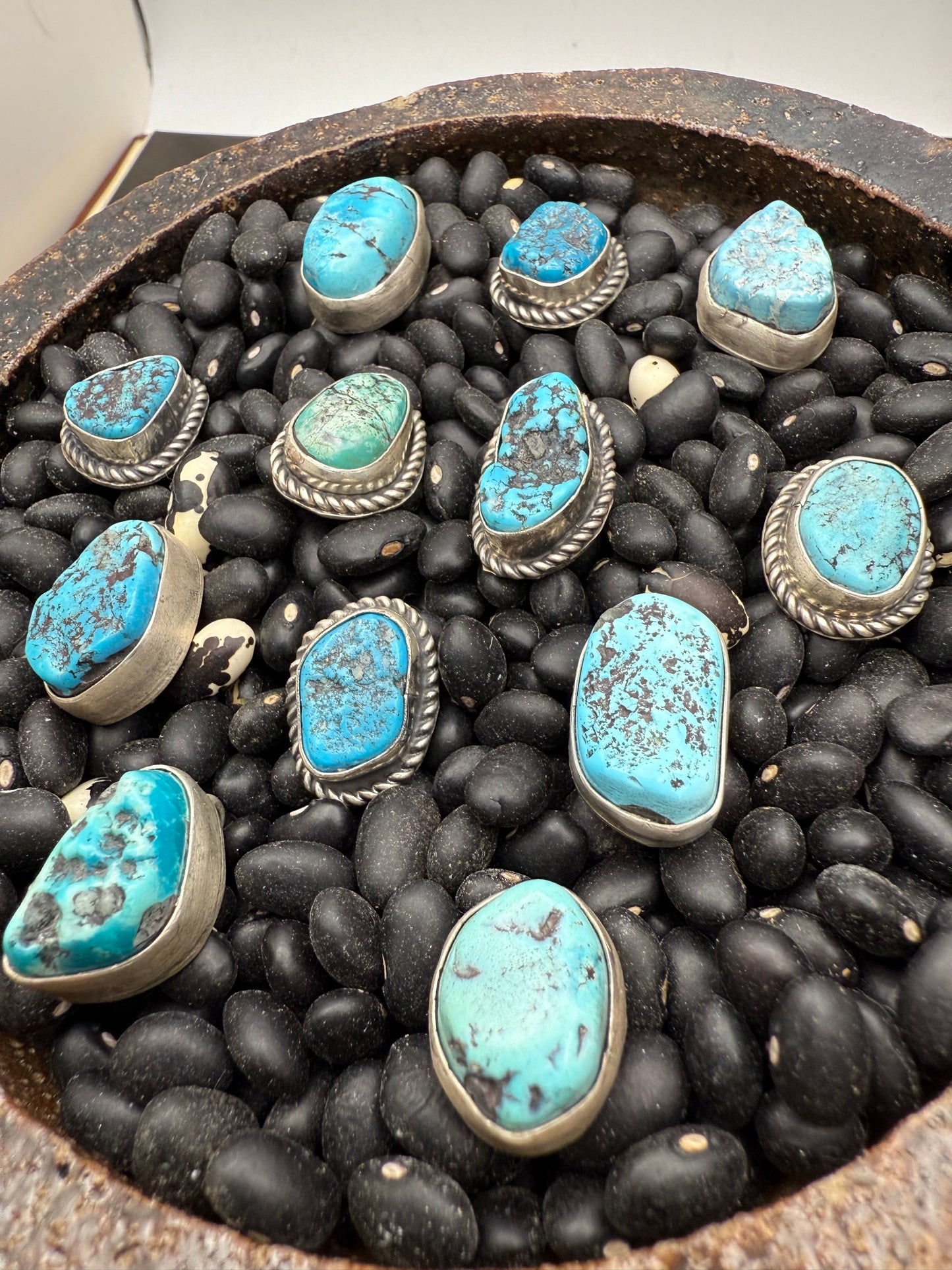 Turquoise Nugget Pendant on Hook