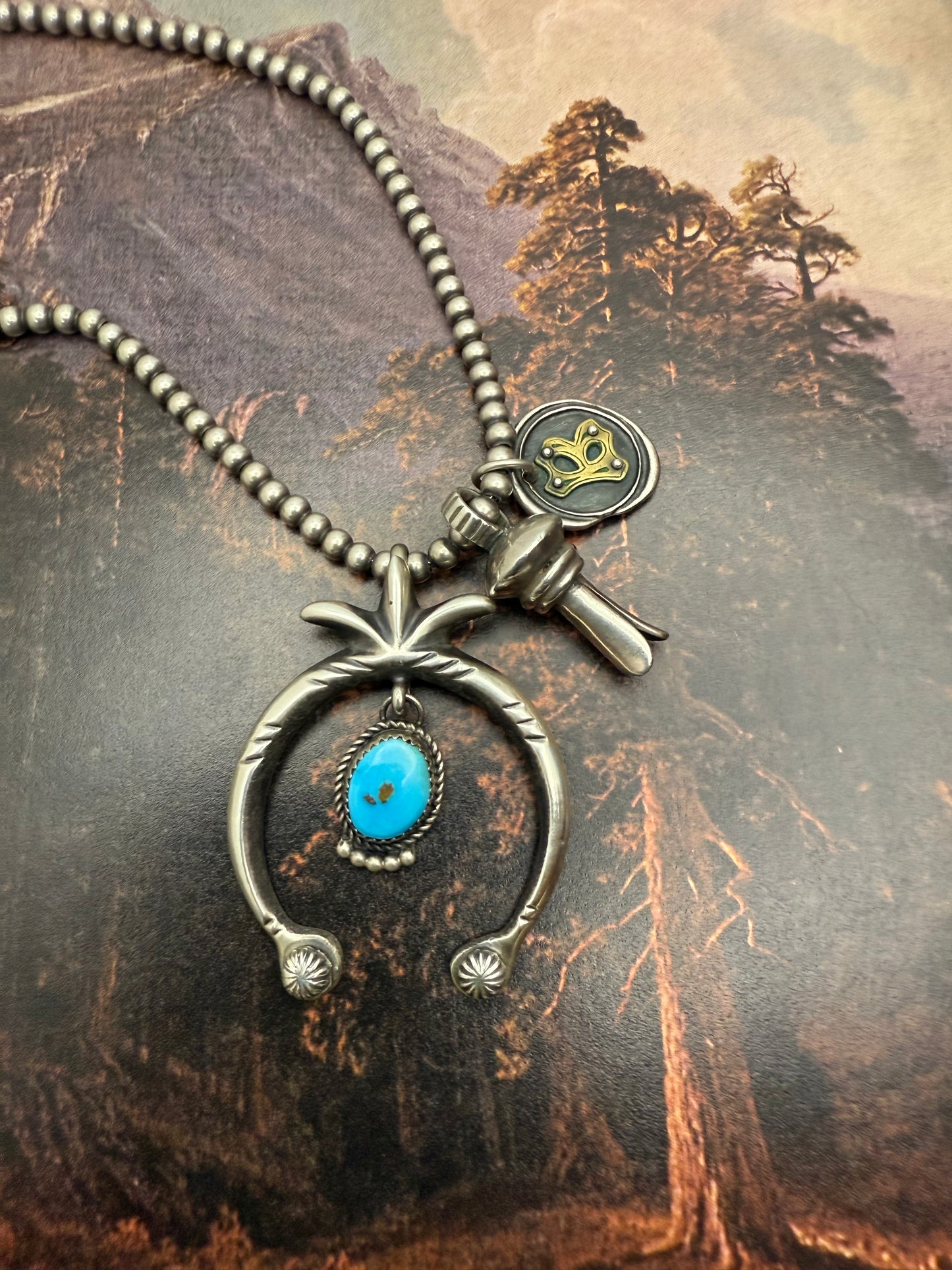 Turquoise Naja Pendant