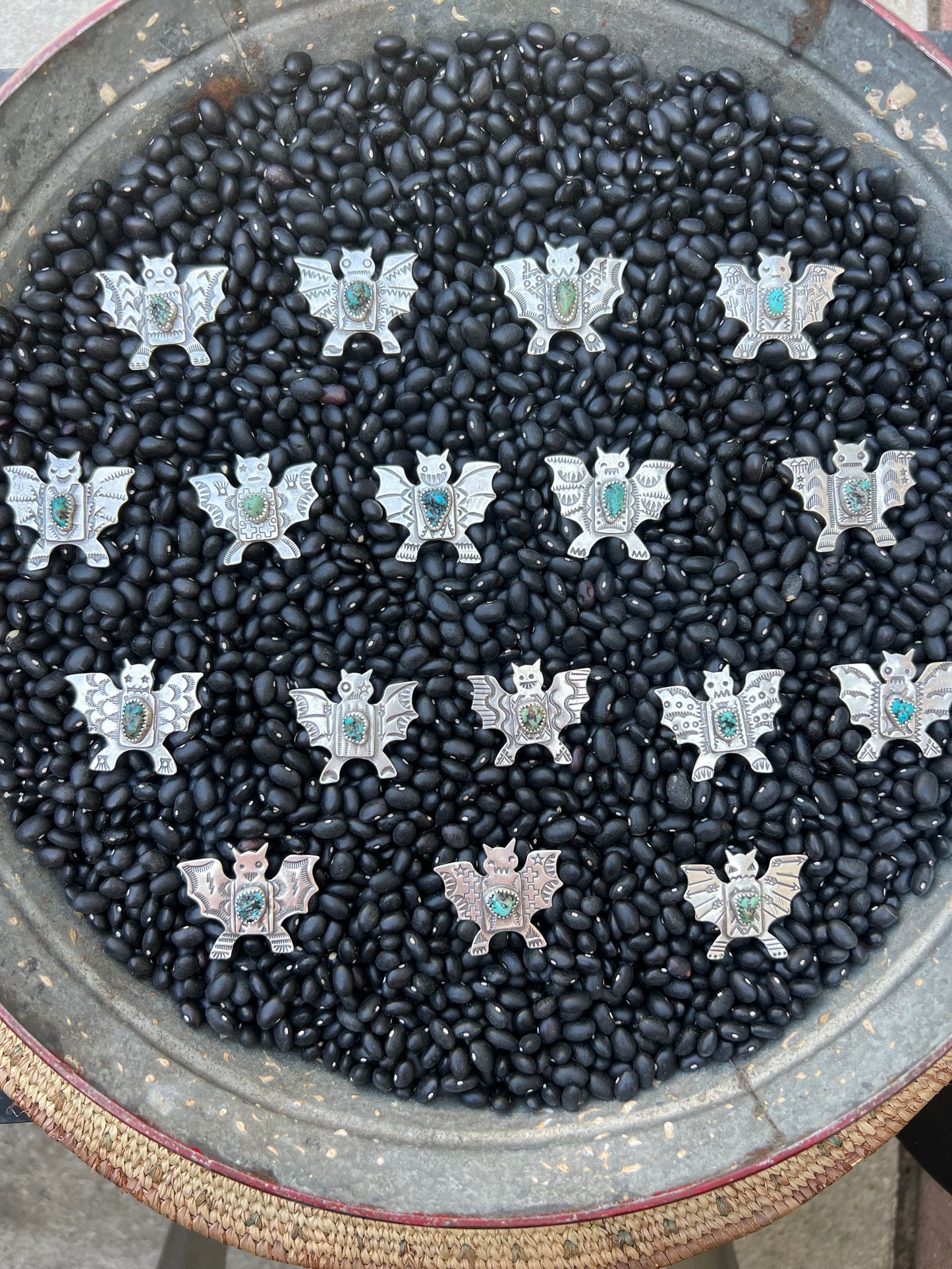Turquoise Bat Pendant