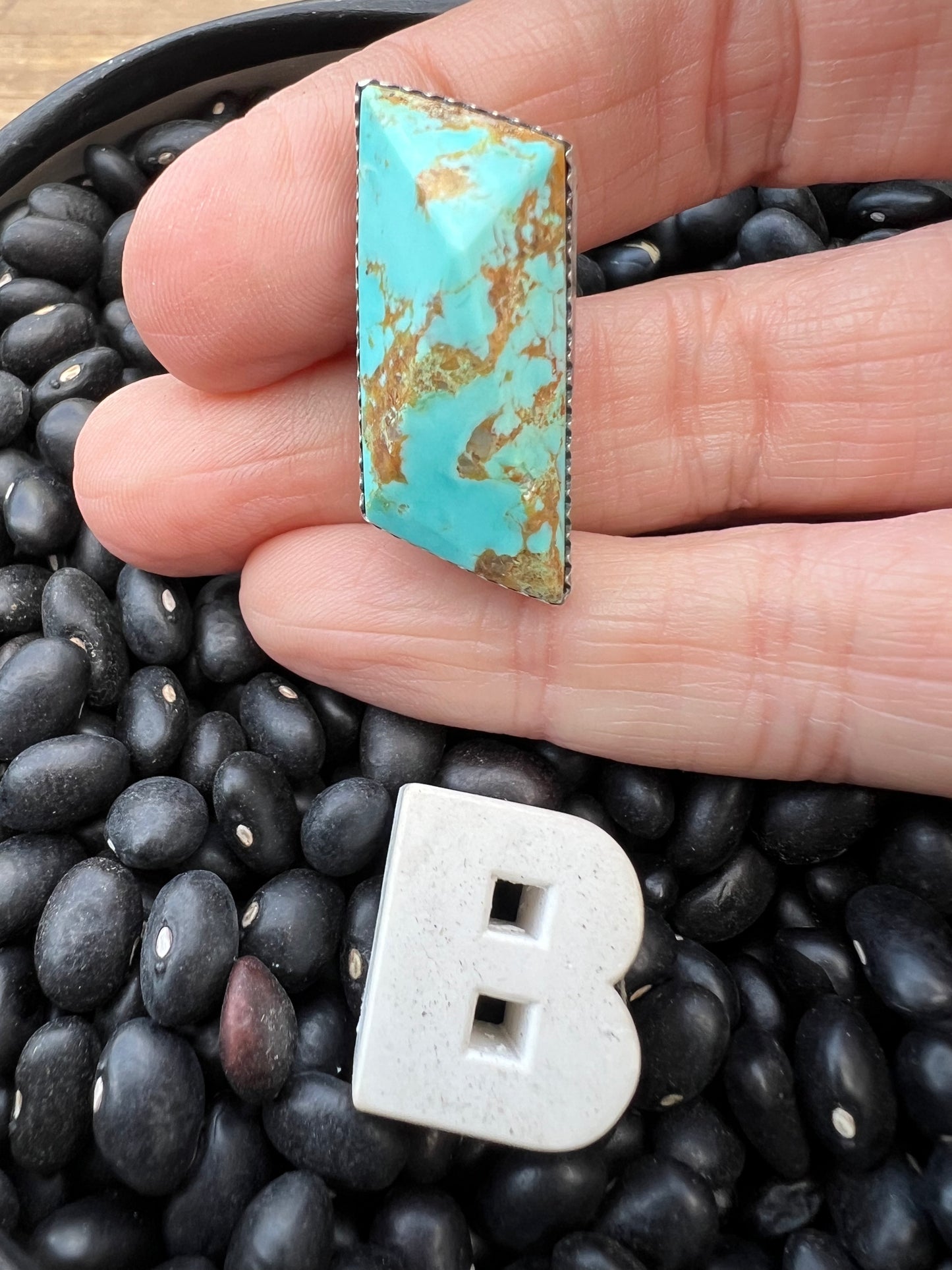 Rare Turquoise Faceted Gem Pendants