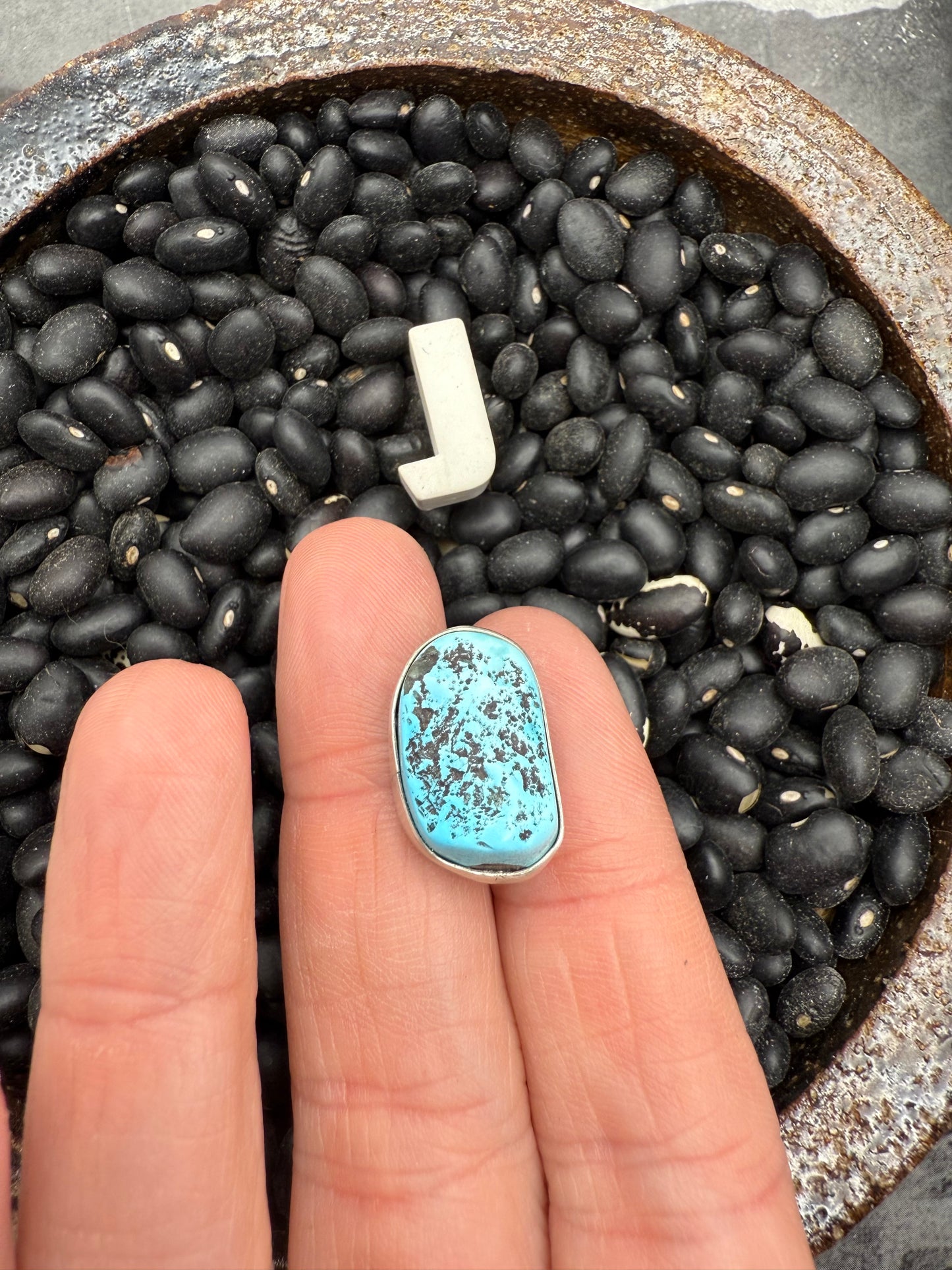 Turquoise Nugget Pendant on Hook