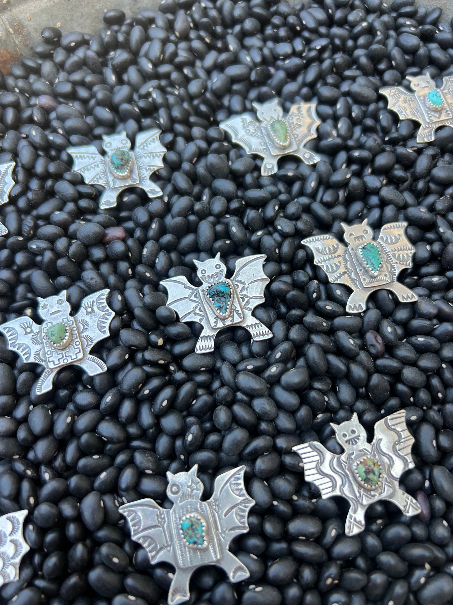 Turquoise Bat Pendant