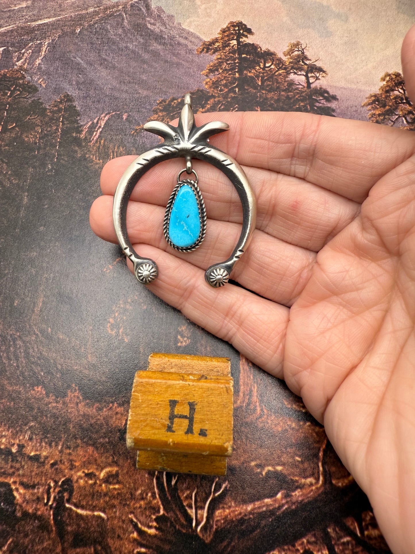 Turquoise Naja Pendant
