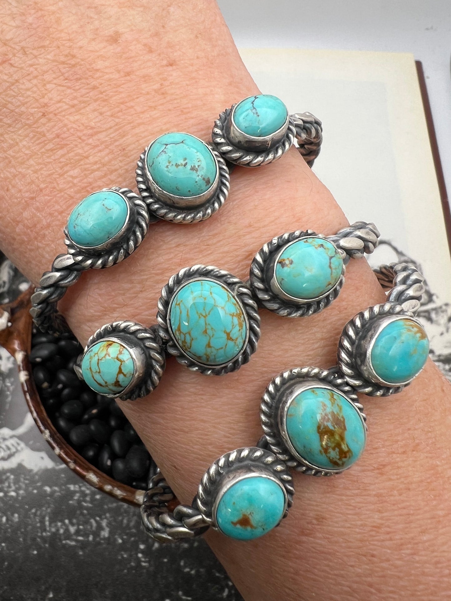 Three Stone Braided Cuff
