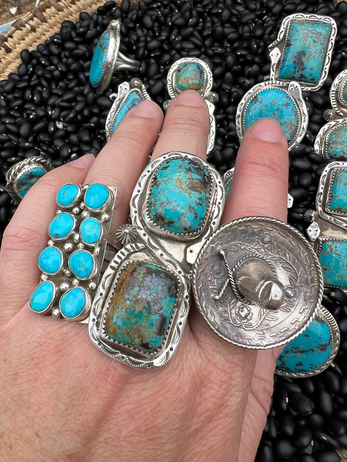 Large Turquoise Snake Ring