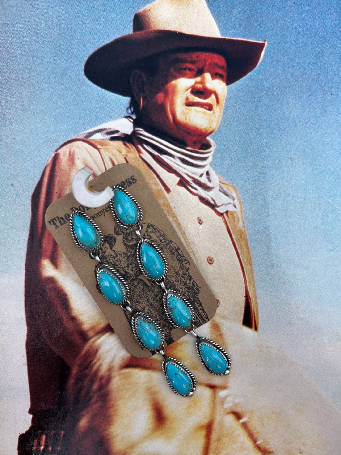 Turquoise 4 Tear Drop Earring