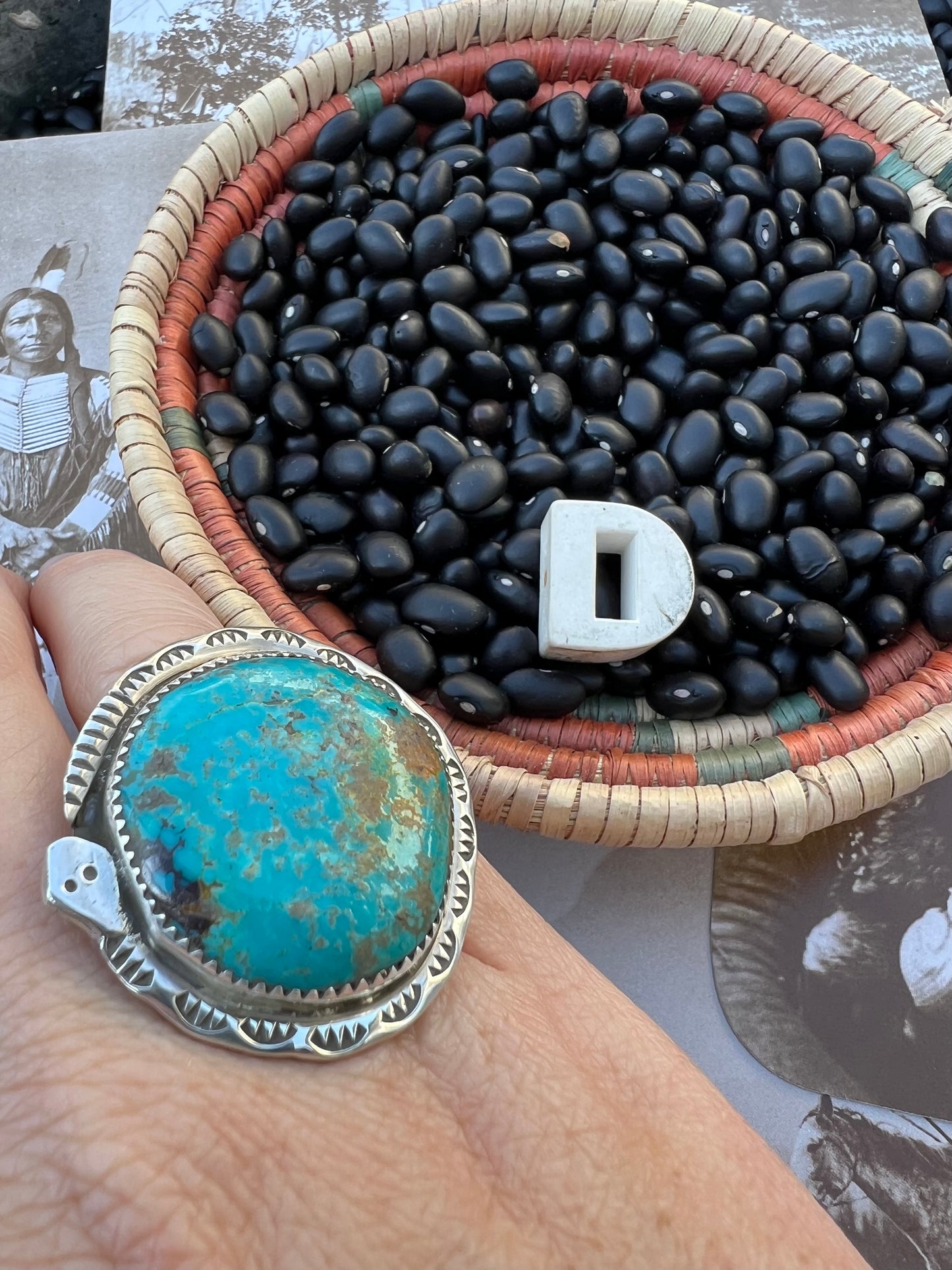 Large Turquoise Snake Ring