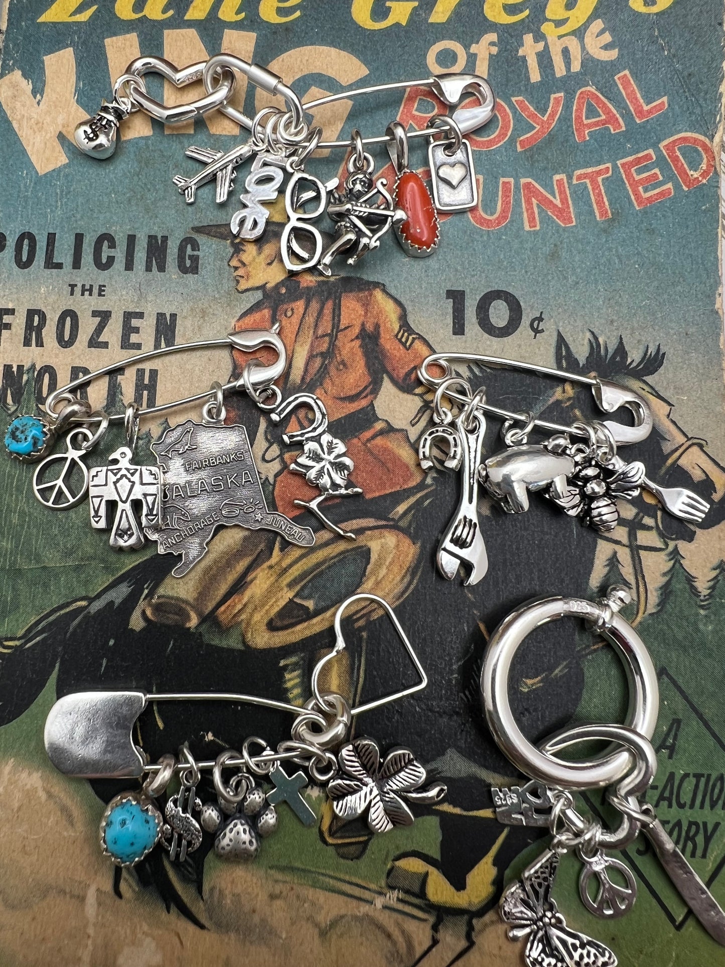 Vintage 1960’s Sterling State Charms