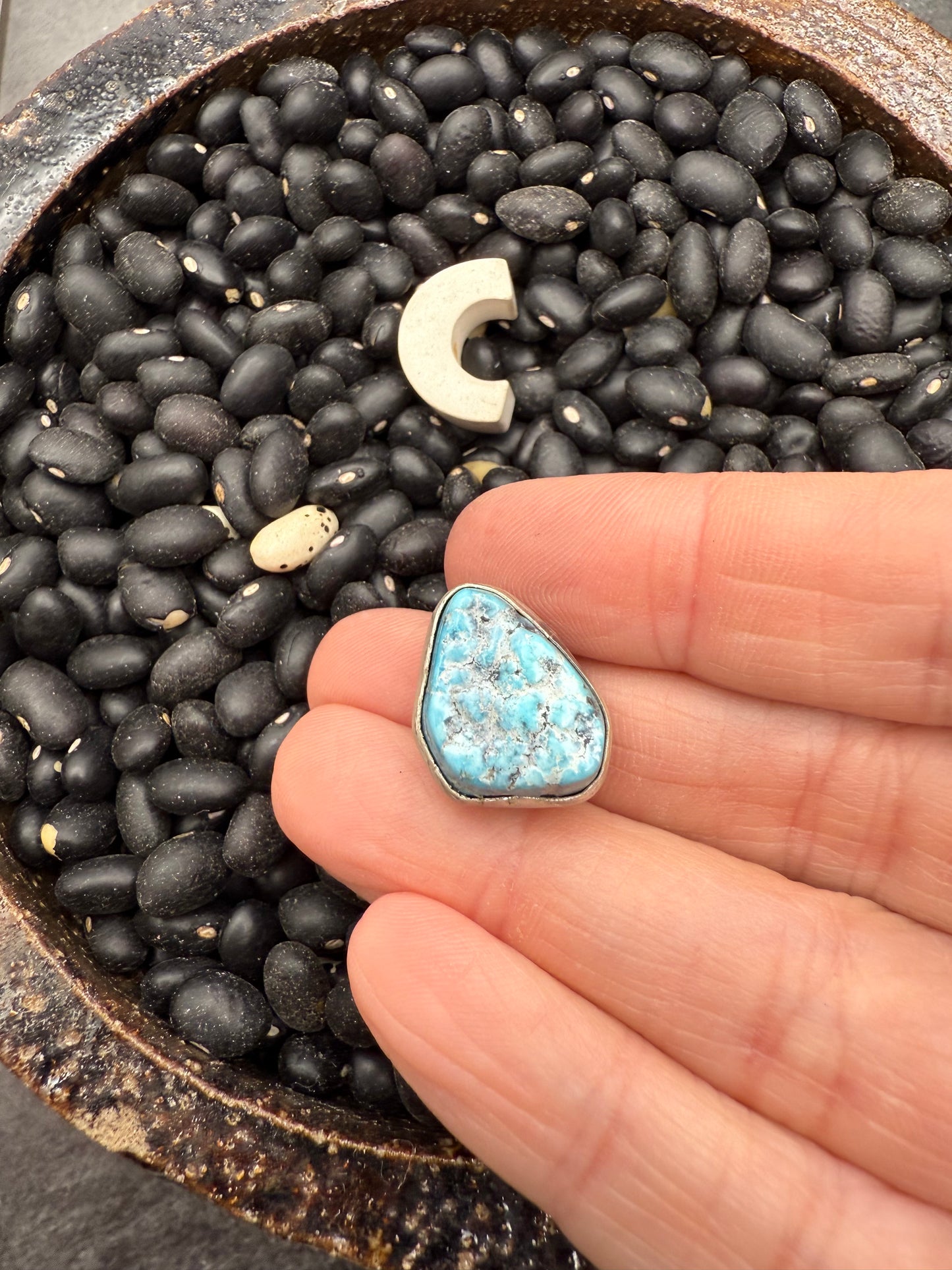 Turquoise Nugget Pendant on Hook