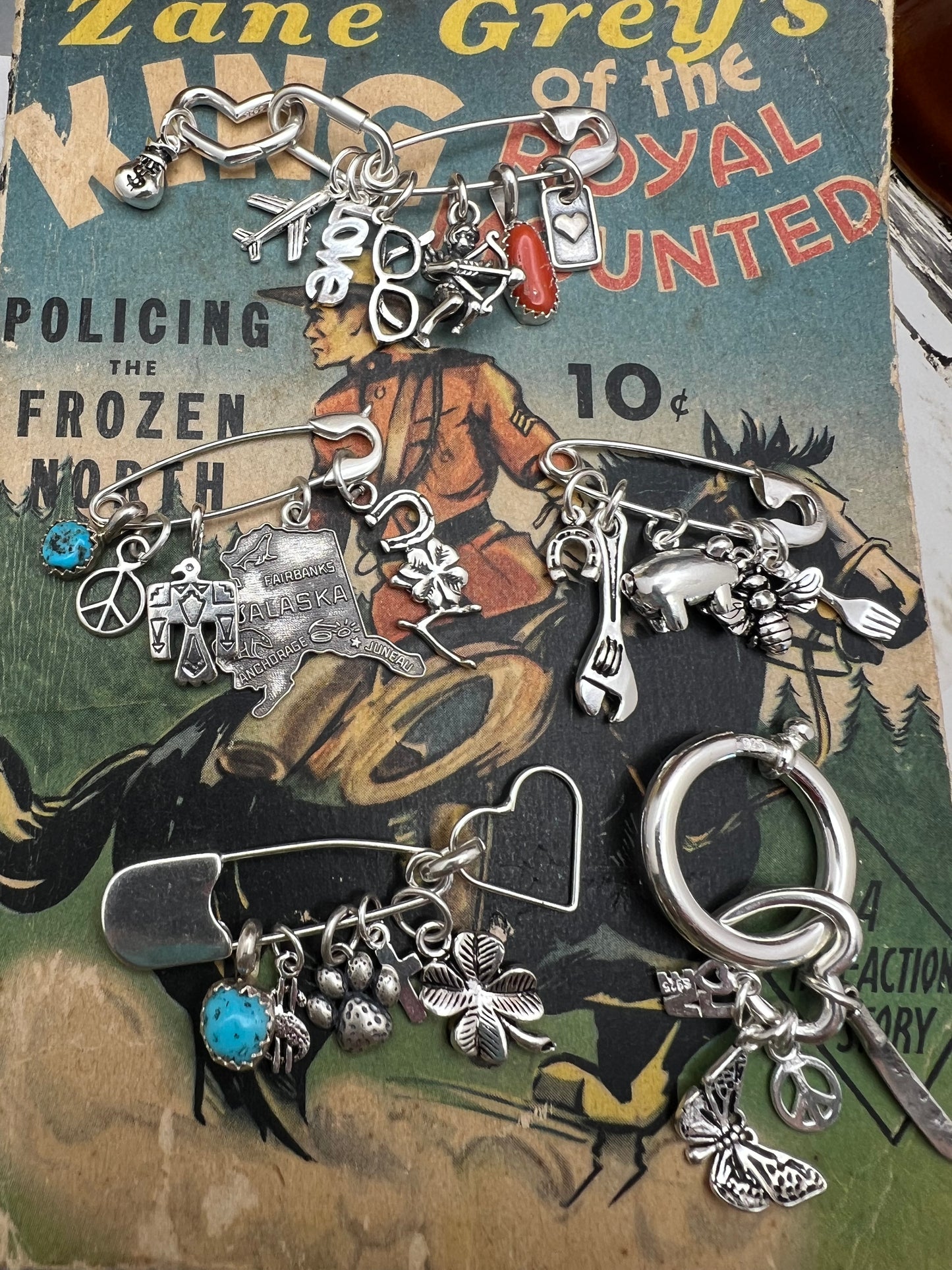 Vintage 1960’s Sterling State Charms