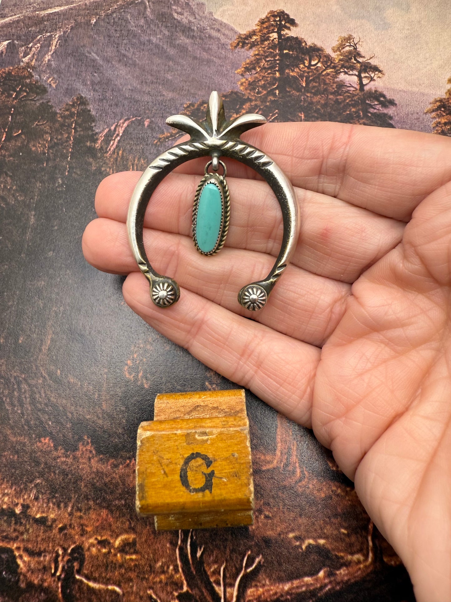 Turquoise Naja Pendant