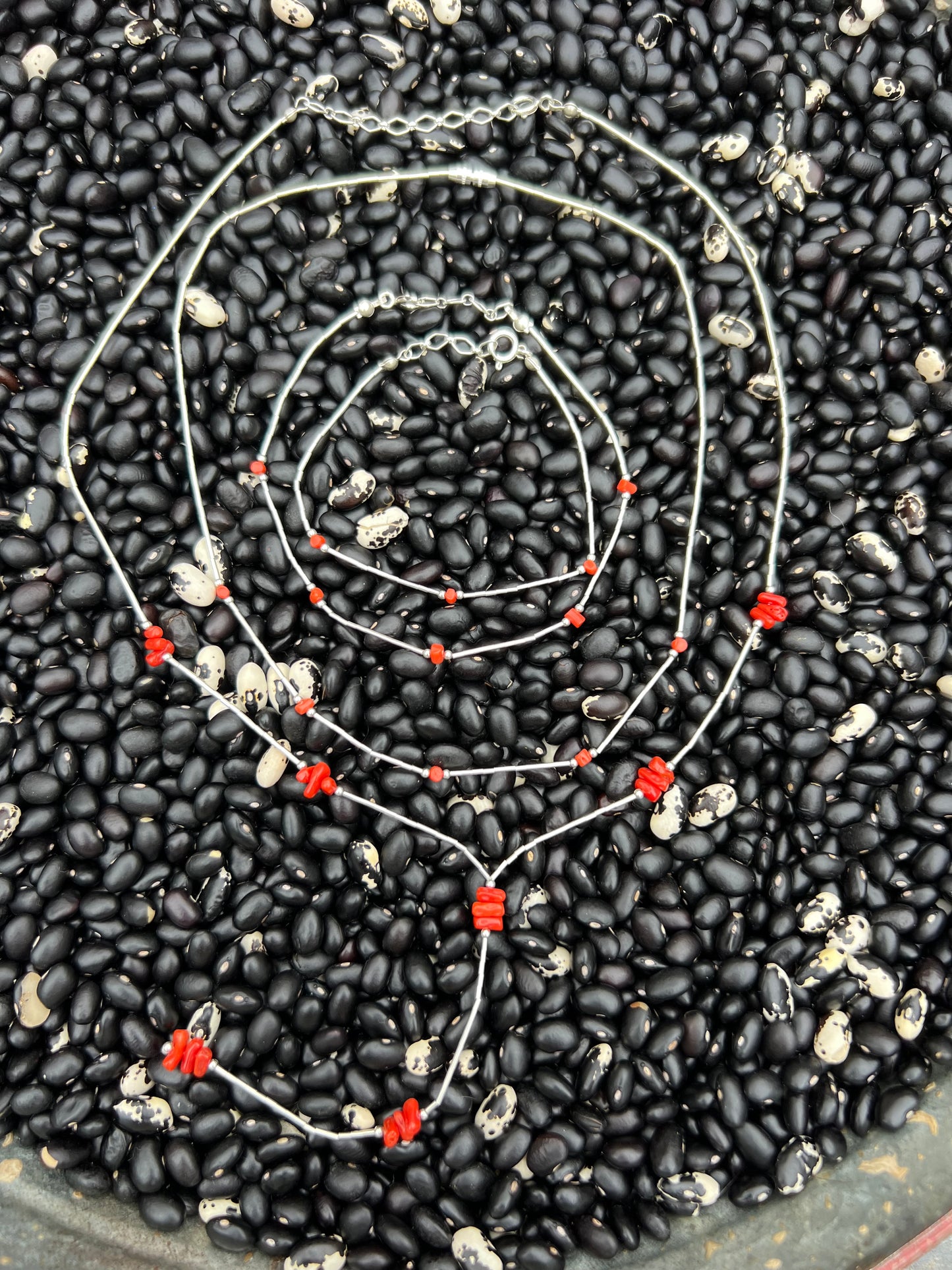 Liquid Silver Nugget Necklace