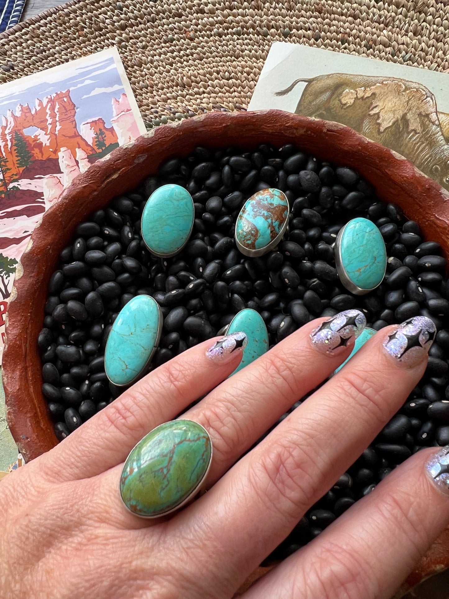 Turquoise Globe Ring