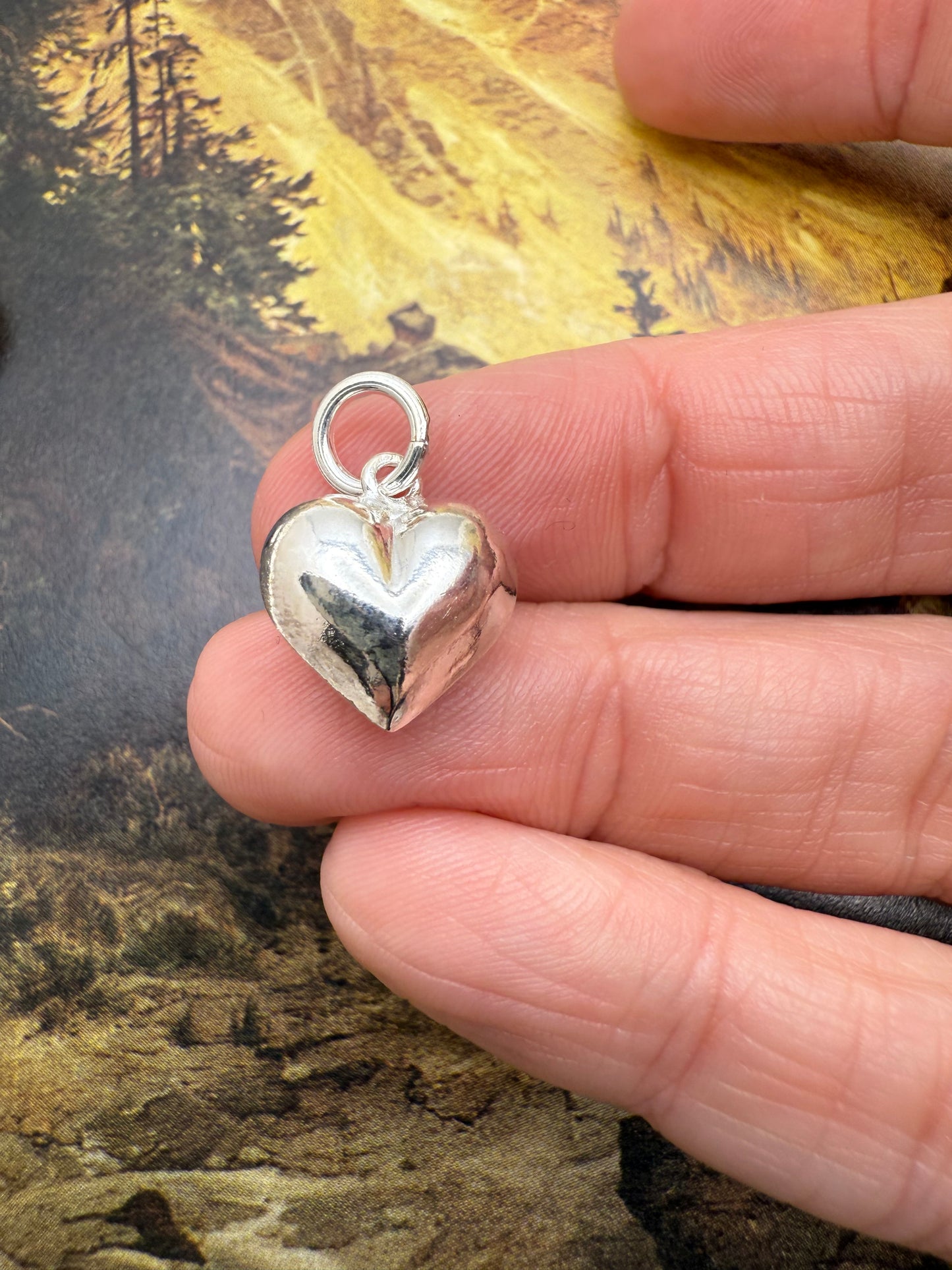 Puff Heart Charm