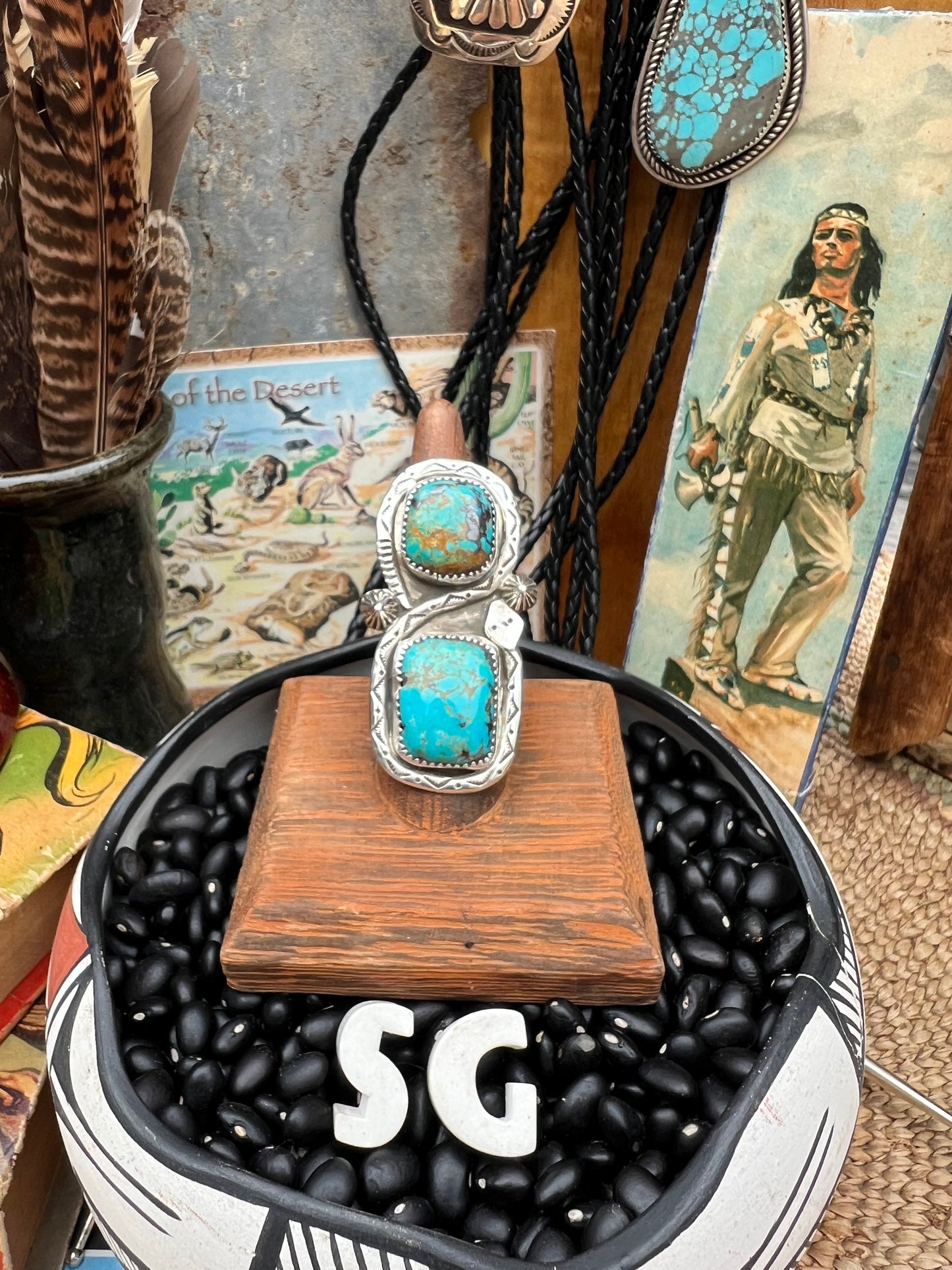 Large Turquoise Snake Ring