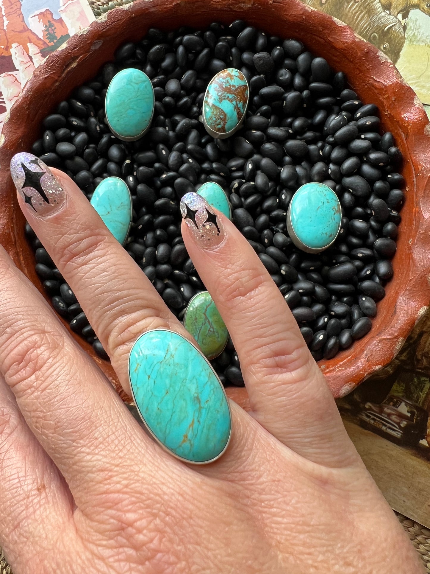 Turquoise Globe Ring