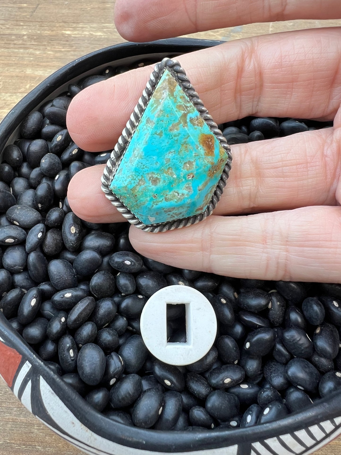 Rare Turquoise Faceted Gem Pendants