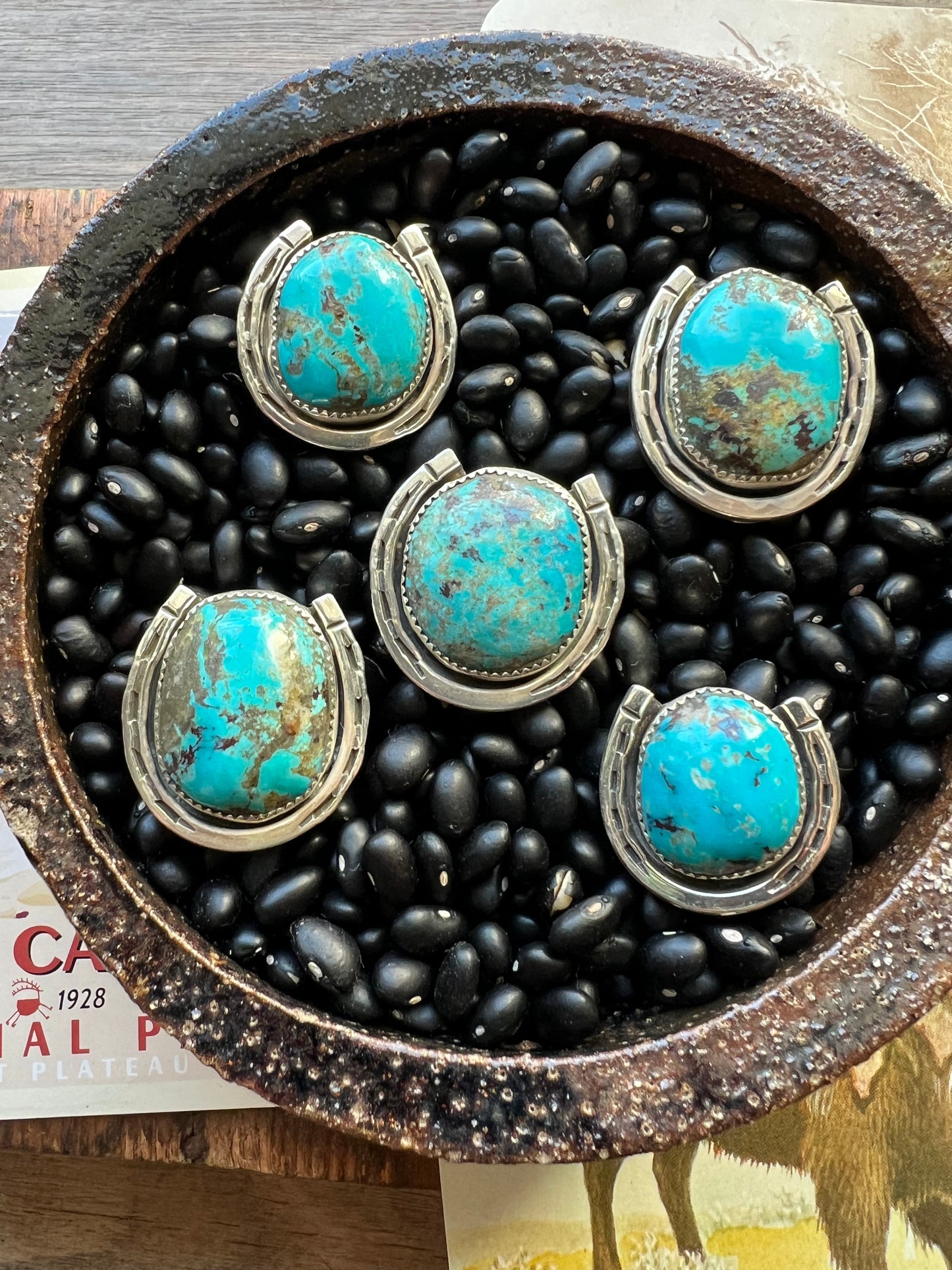 Turquoise HorseShoe Ring
