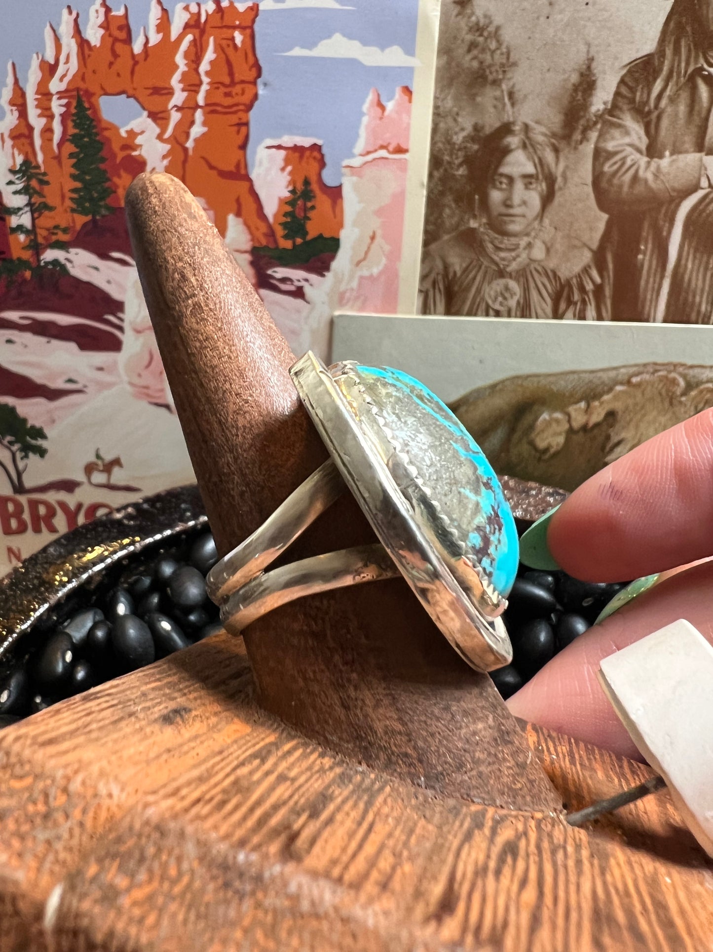 Turquoise HorseShoe Ring