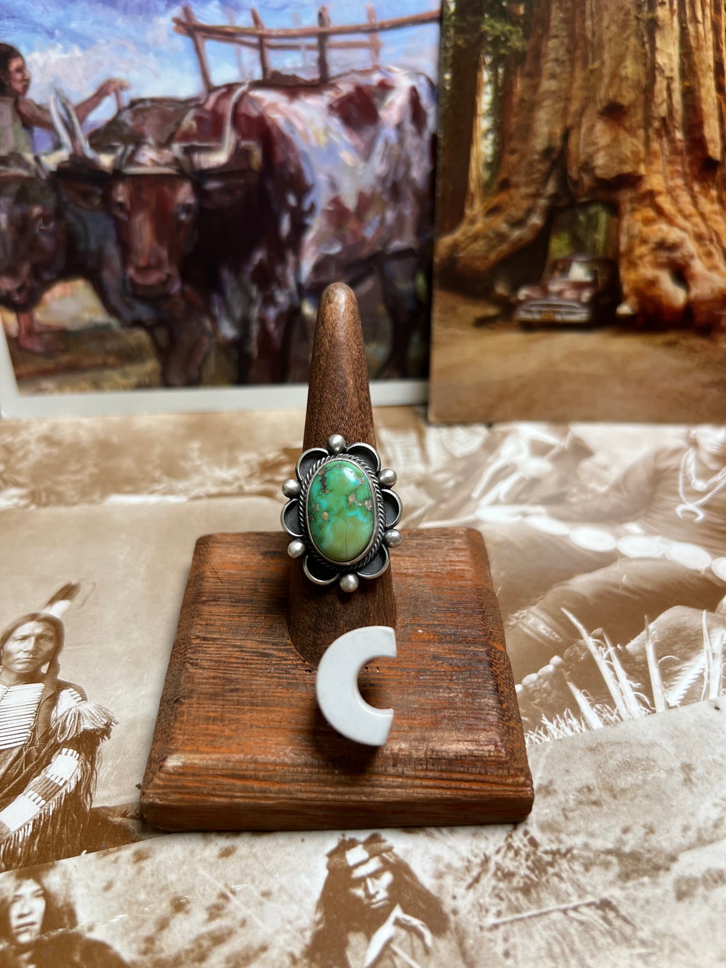 Yazzie Turquoise Flower Style Ring