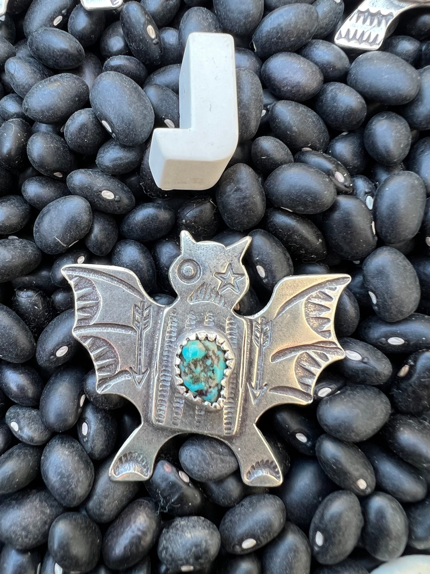 Turquoise Bat Pendant